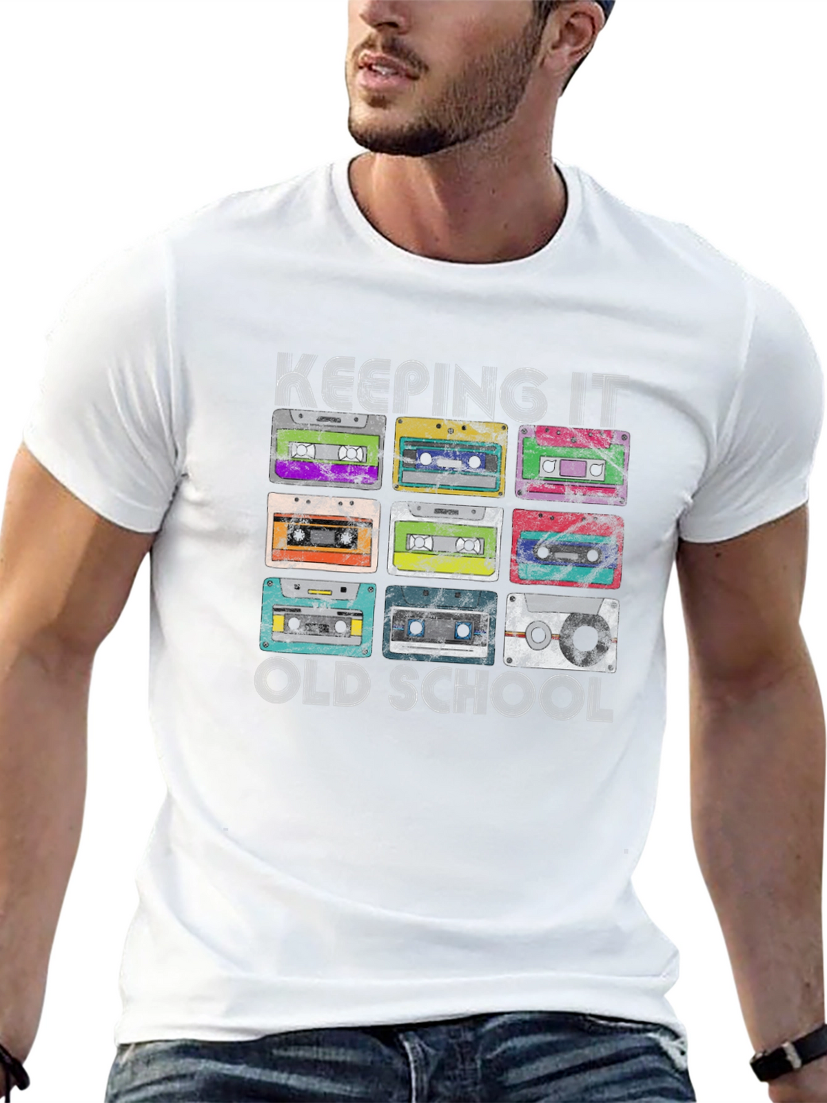 Retro Cassette Tape Old School Graphic T-Shirt