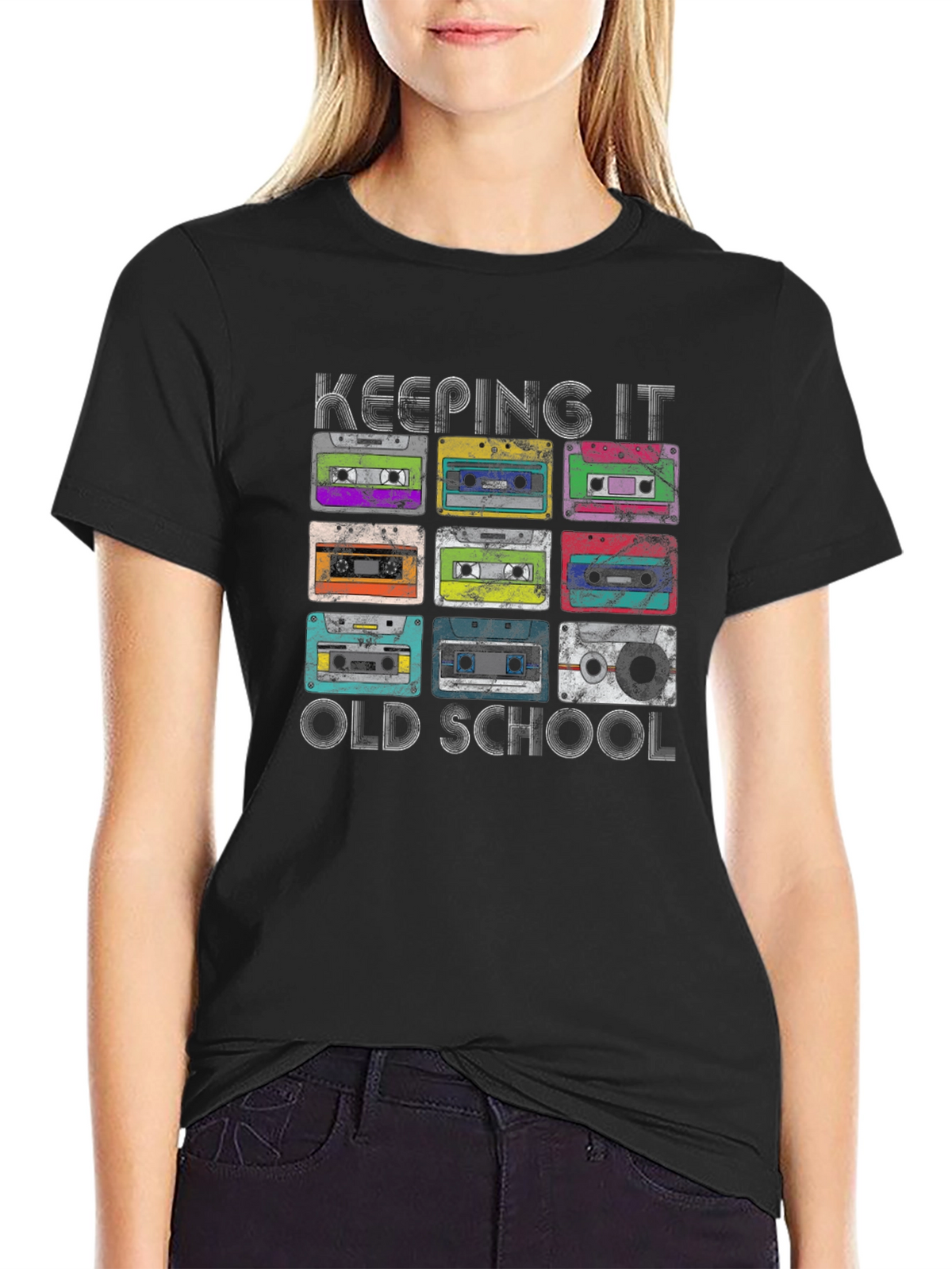 Retro Cassette Tape Old School Graphic T-Shirt