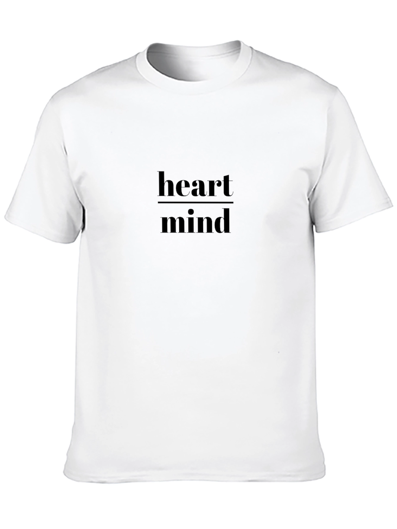 Heart Over Mind Graphic Tee - Stylish Black T-Shirt