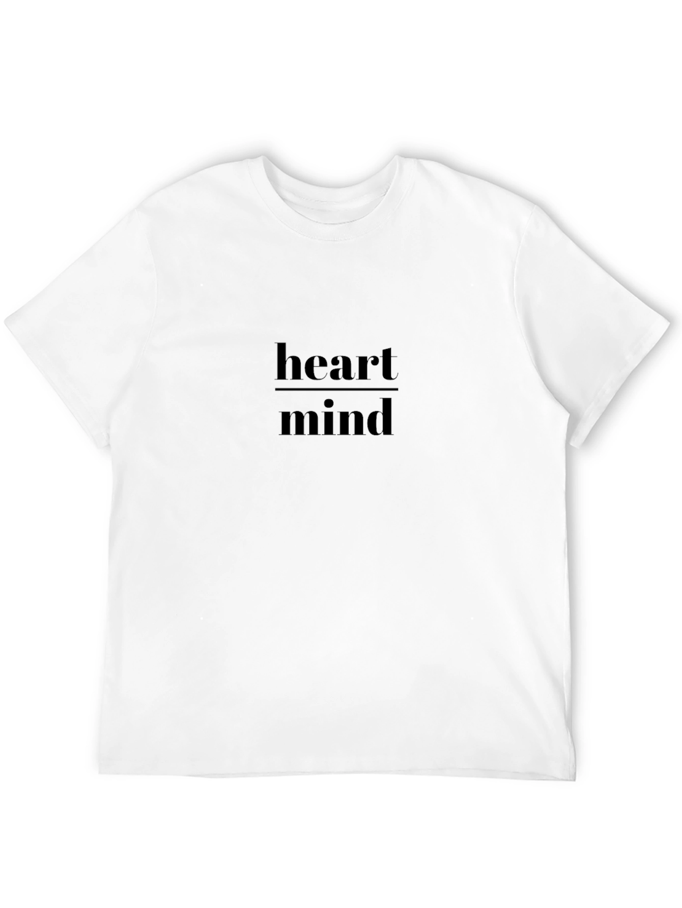 Heart Over Mind Graphic Tee - Stylish Black T-Shirt