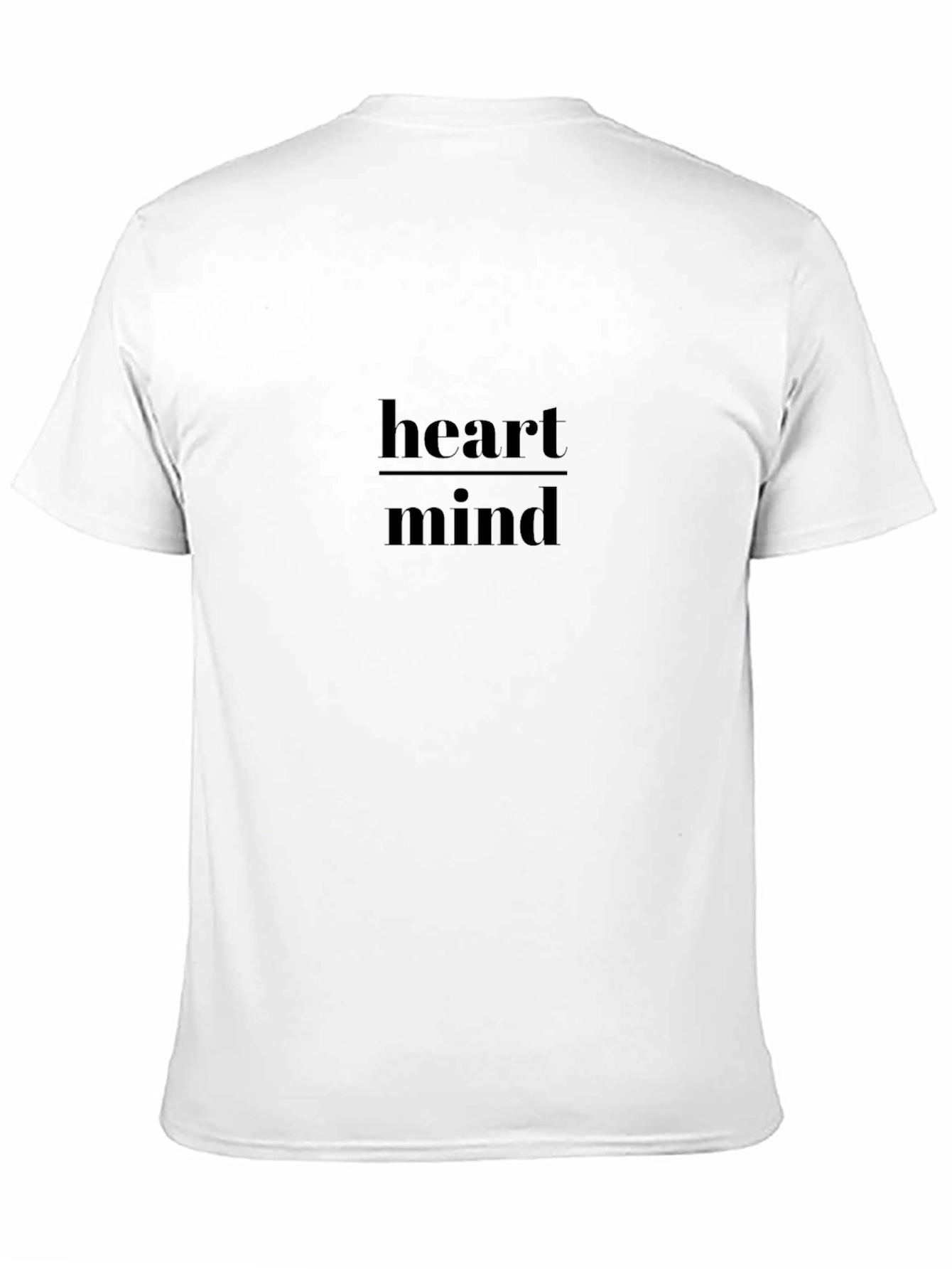 Heart Over Mind Graphic Tee - Stylish Black T-Shirt