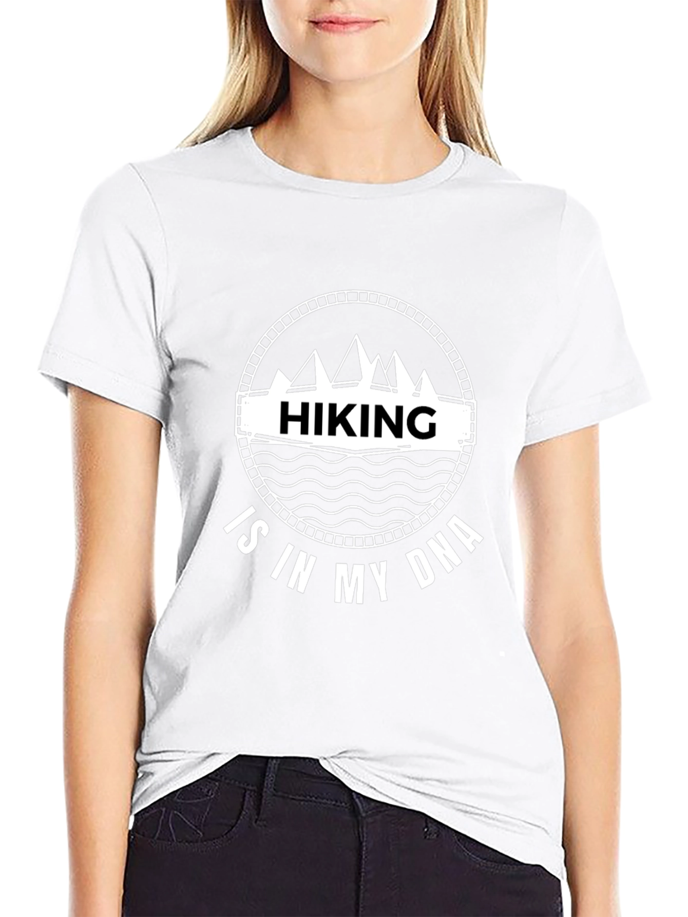 Hiking DNA Graphic Tee - Black