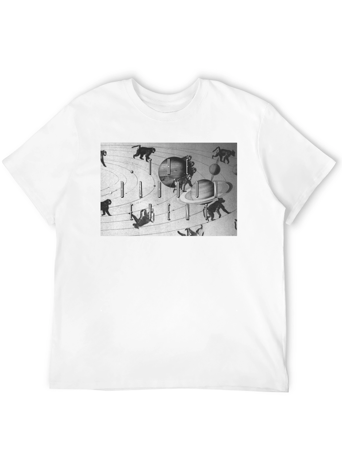 Cosmic Monkey Graphic Tee - Black