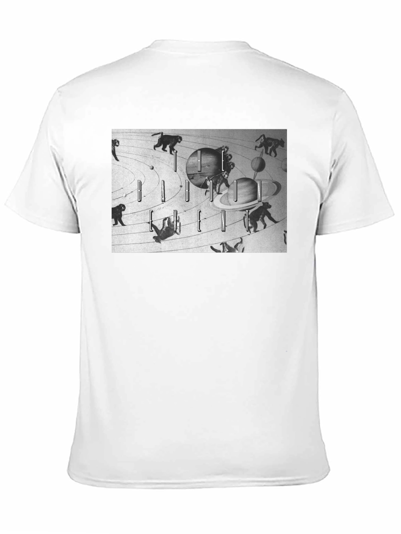 Cosmic Monkey Graphic Tee - Black