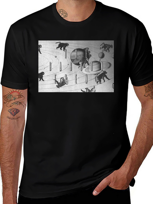 Cosmic Monkey Graphic Tee - Black