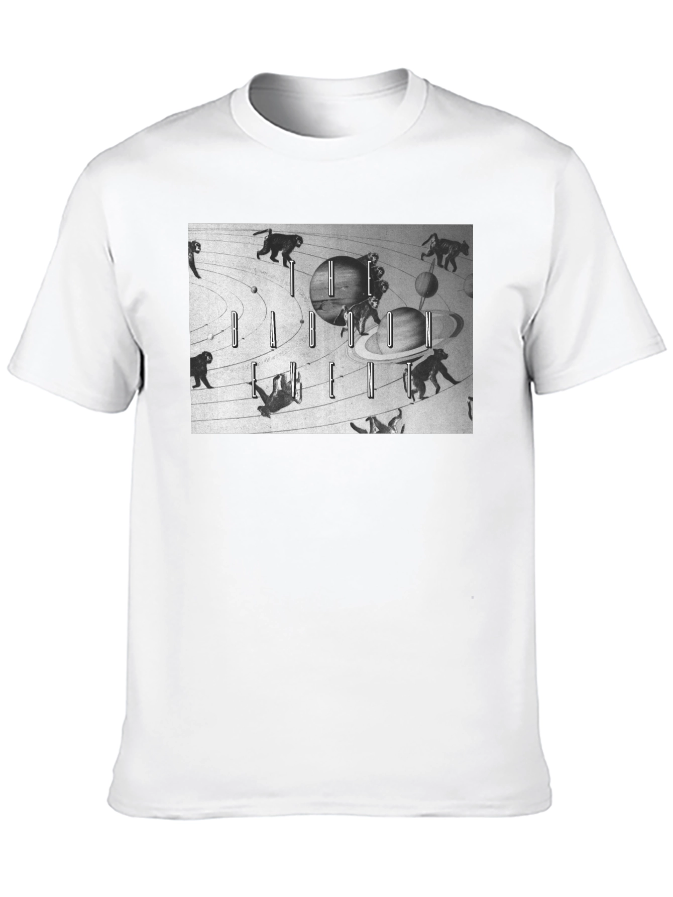 Cosmic Monkey Graphic Tee - Black