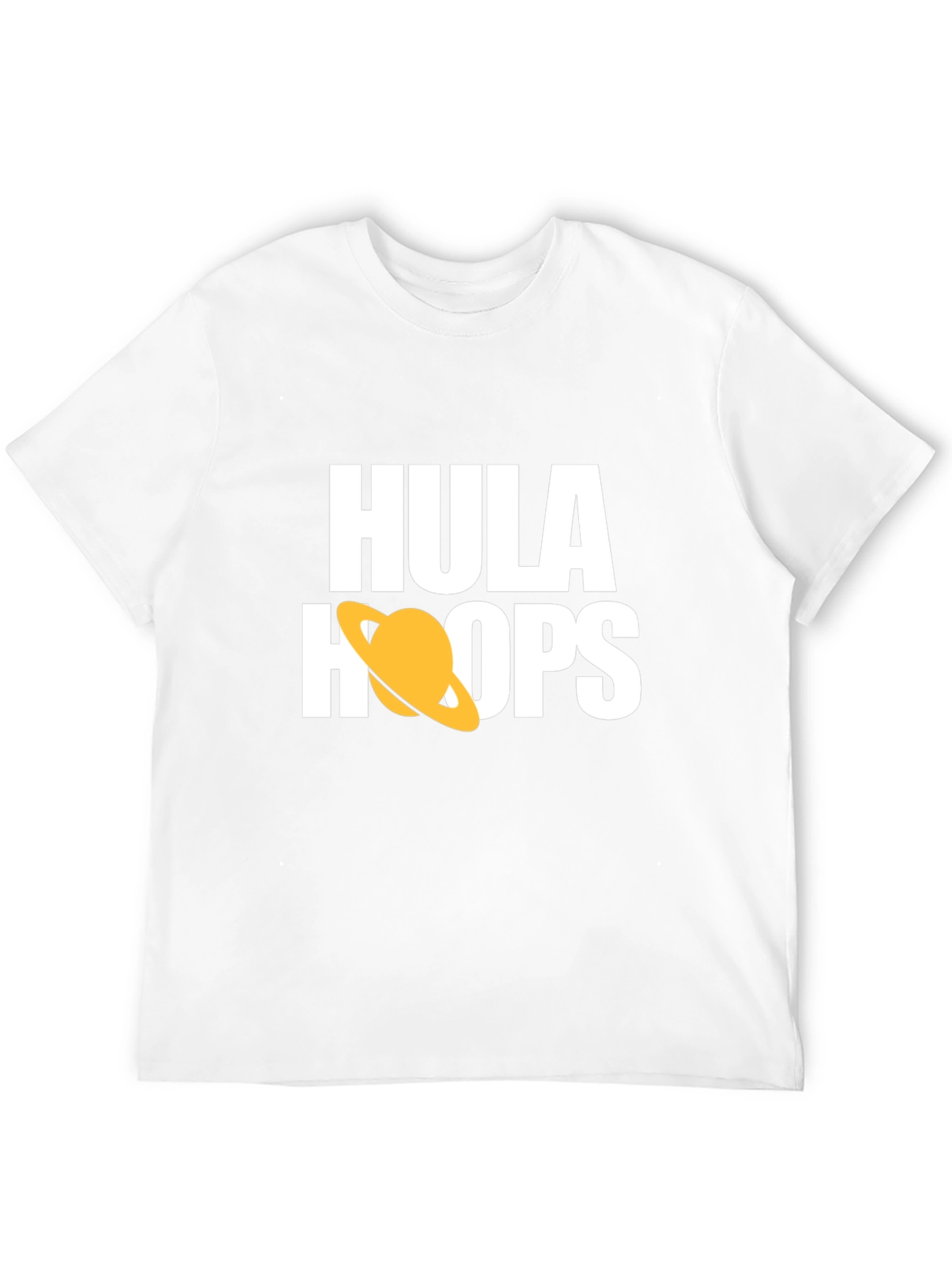 Hula Hoops Graphic Tee - Stylish Black Cotton T-Shirt