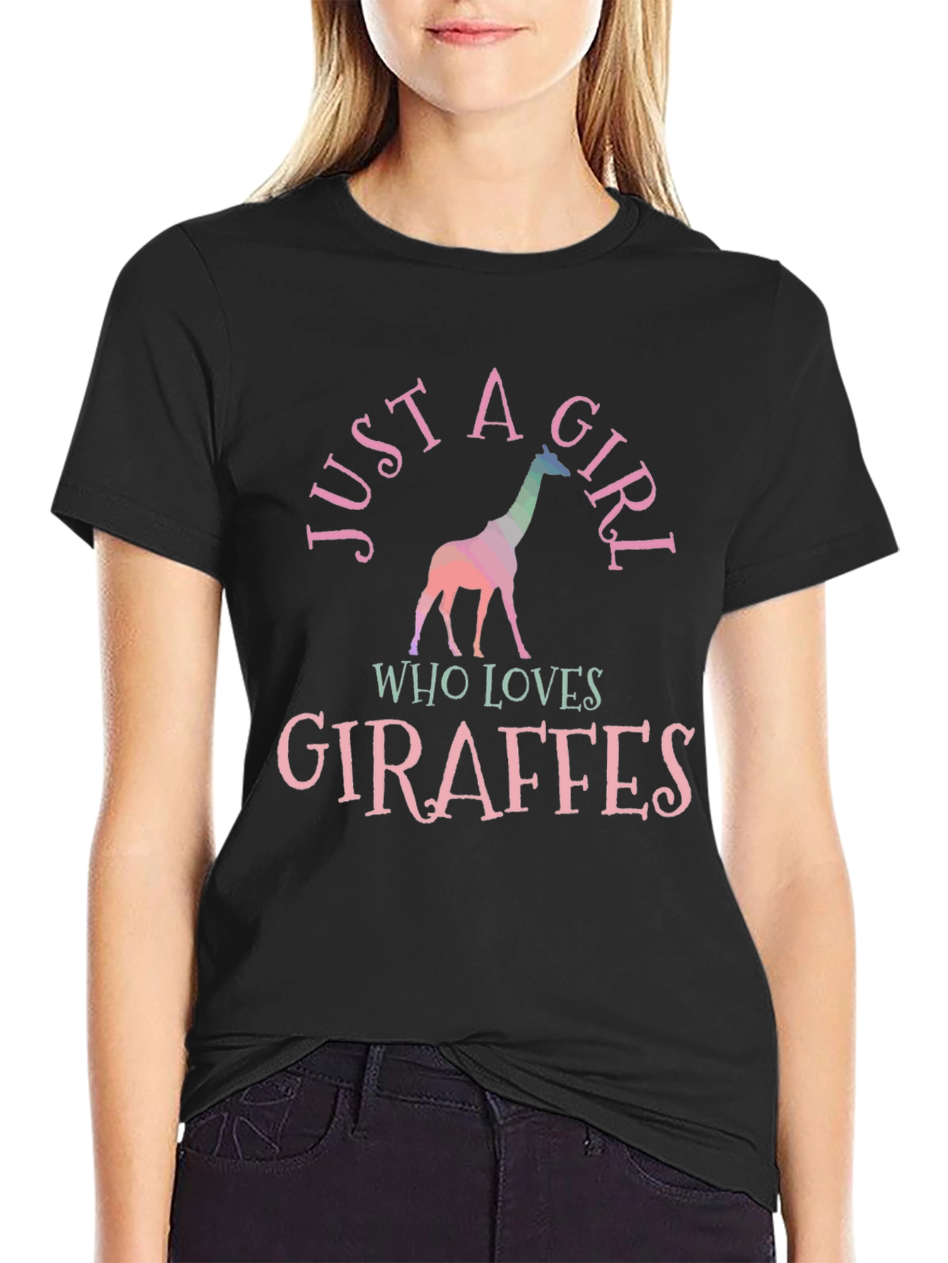 Just a Girl Who Loves Giraffes T-Shirt