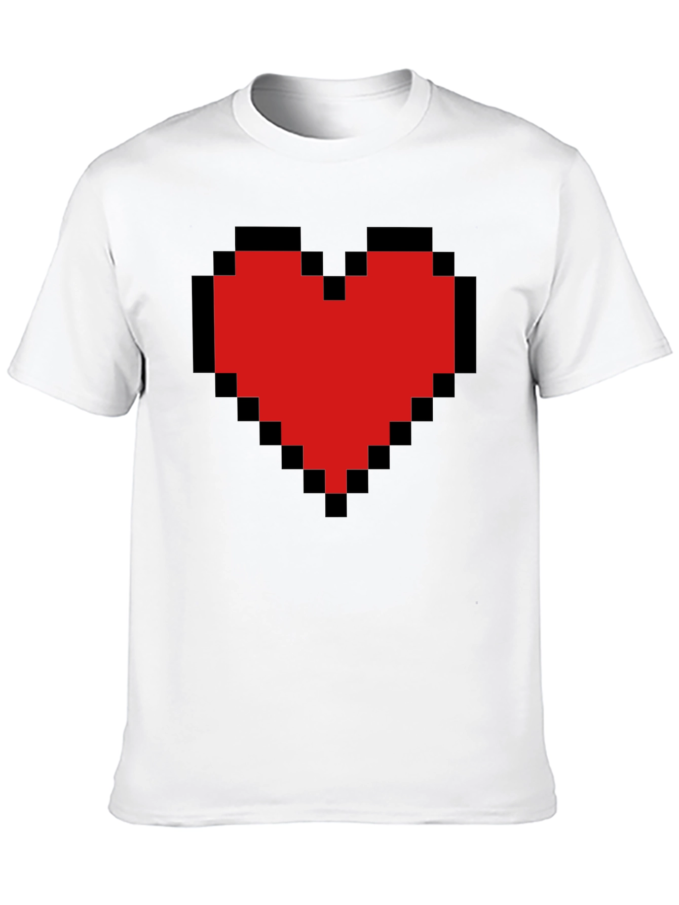 Pixel Heart Graphic Tee - Gamer Style