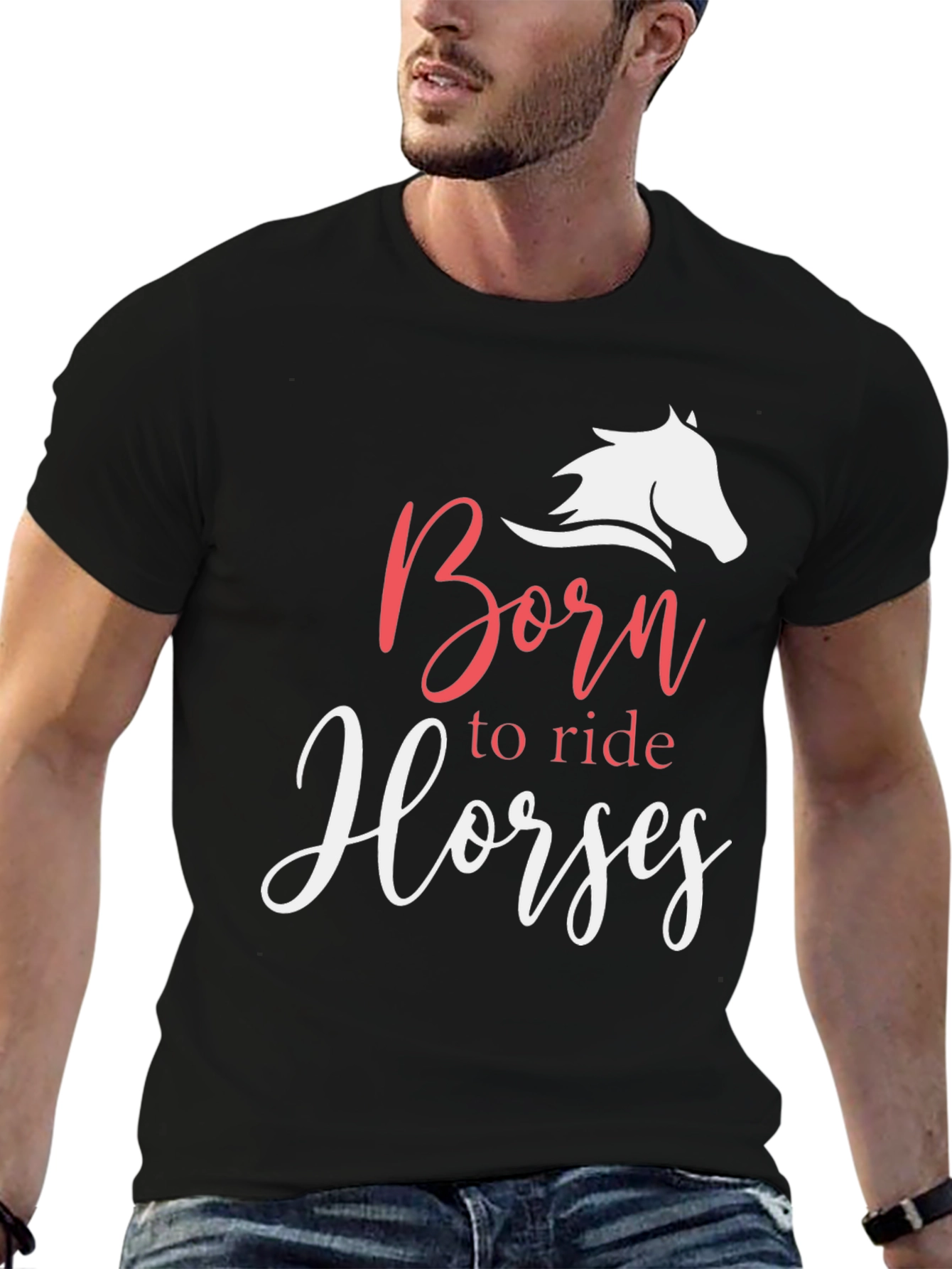 Born to Ride Horses Graphic Tee