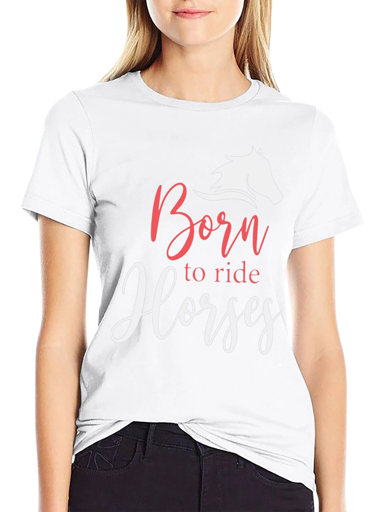 Born to Ride Horses Graphic Tee