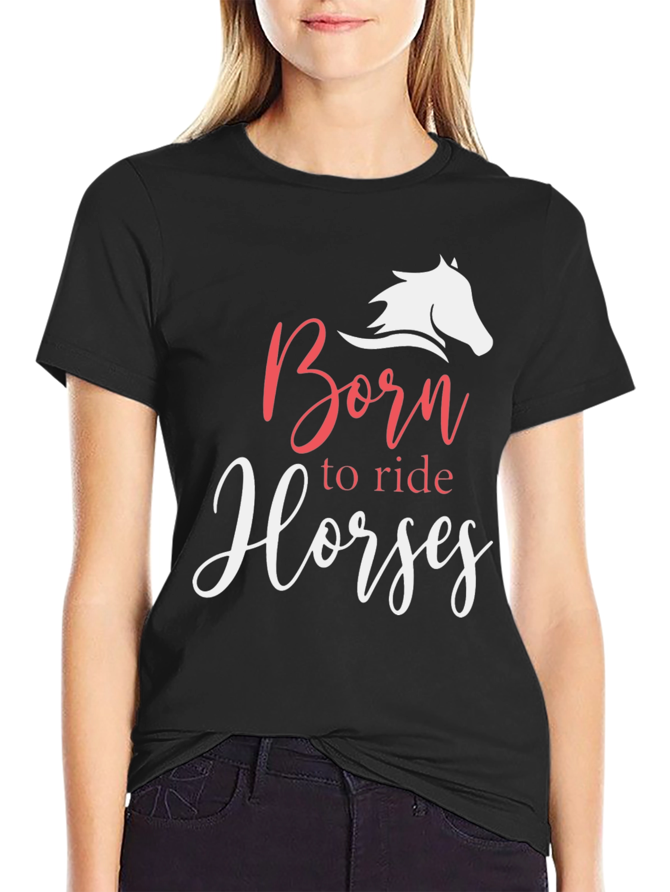 Born to Ride Horses Graphic Tee