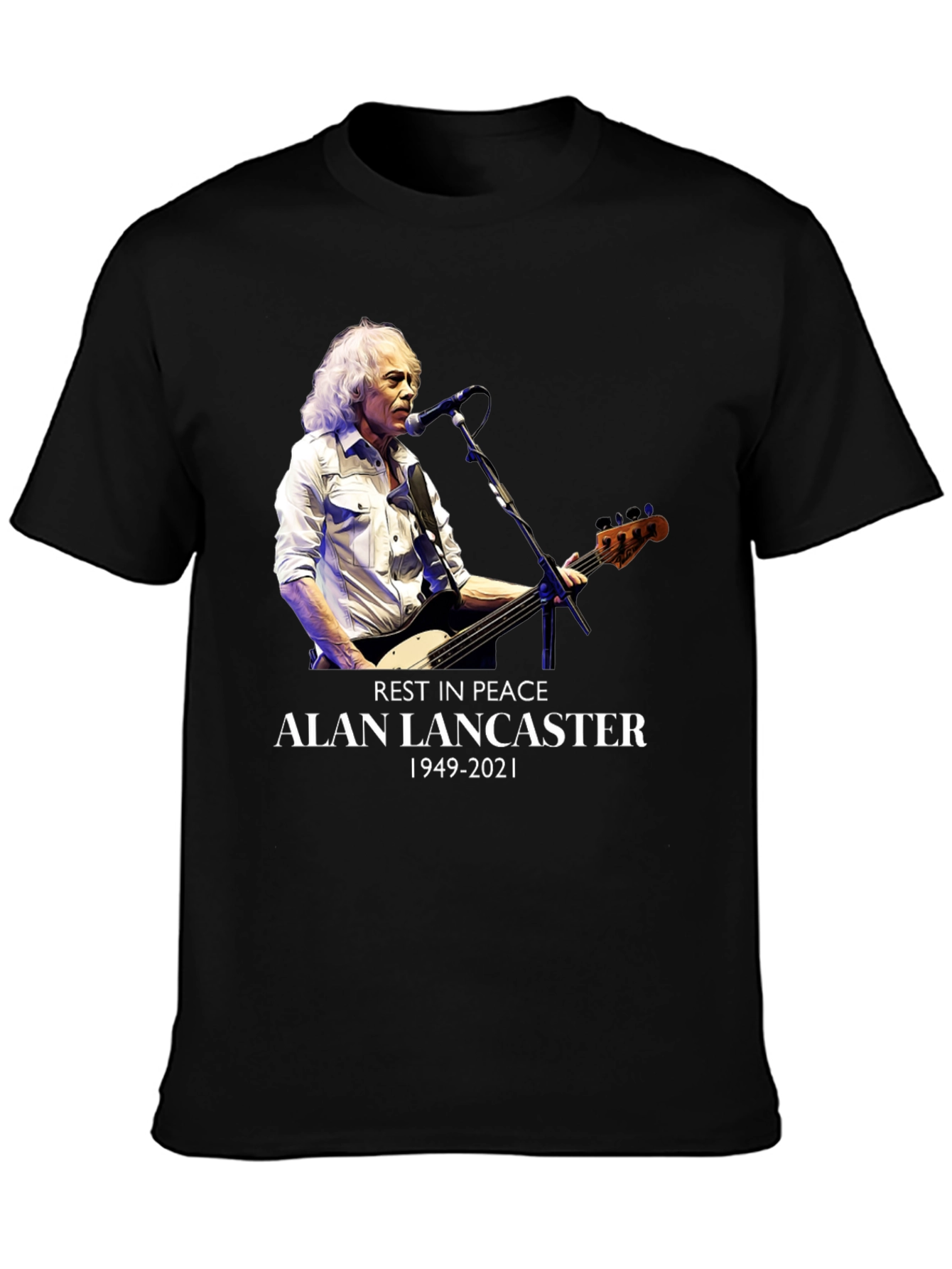 Alan Lancaster Tribute Tee - Rest in Peace 1949-2021