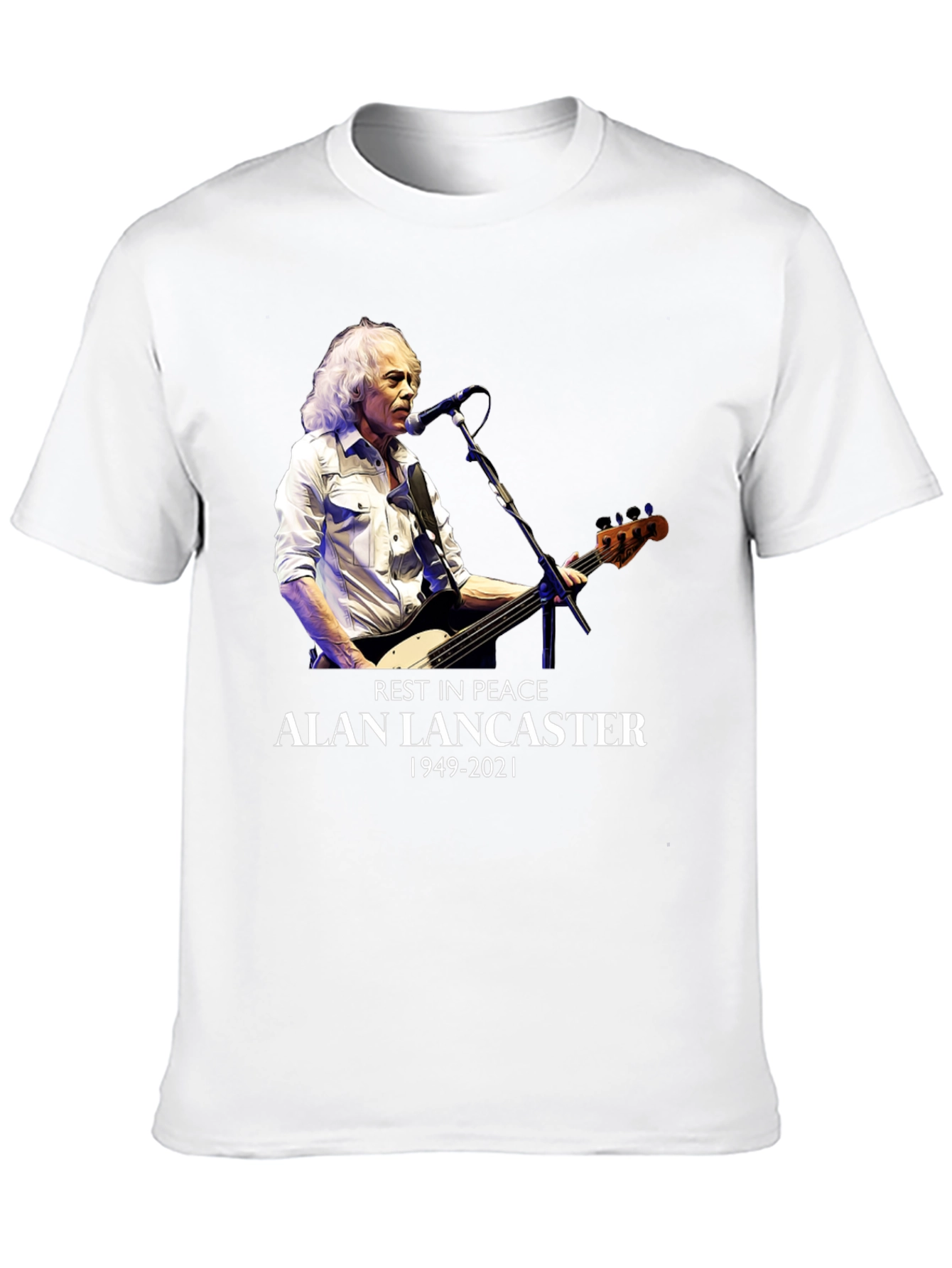 Alan Lancaster Tribute Tee - Rest in Peace 1949-2021