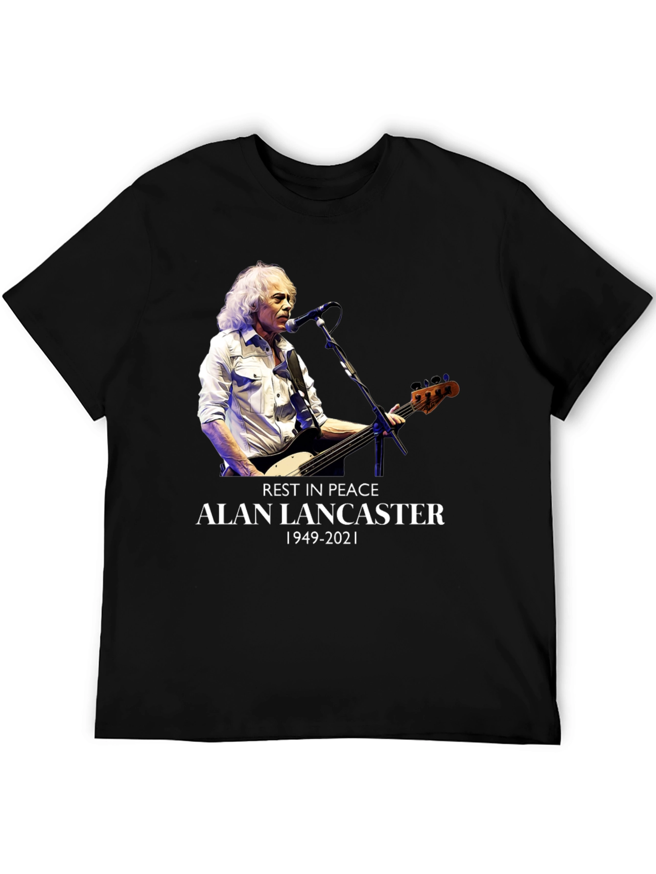 Alan Lancaster Tribute Tee - Rest in Peace 1949-2021