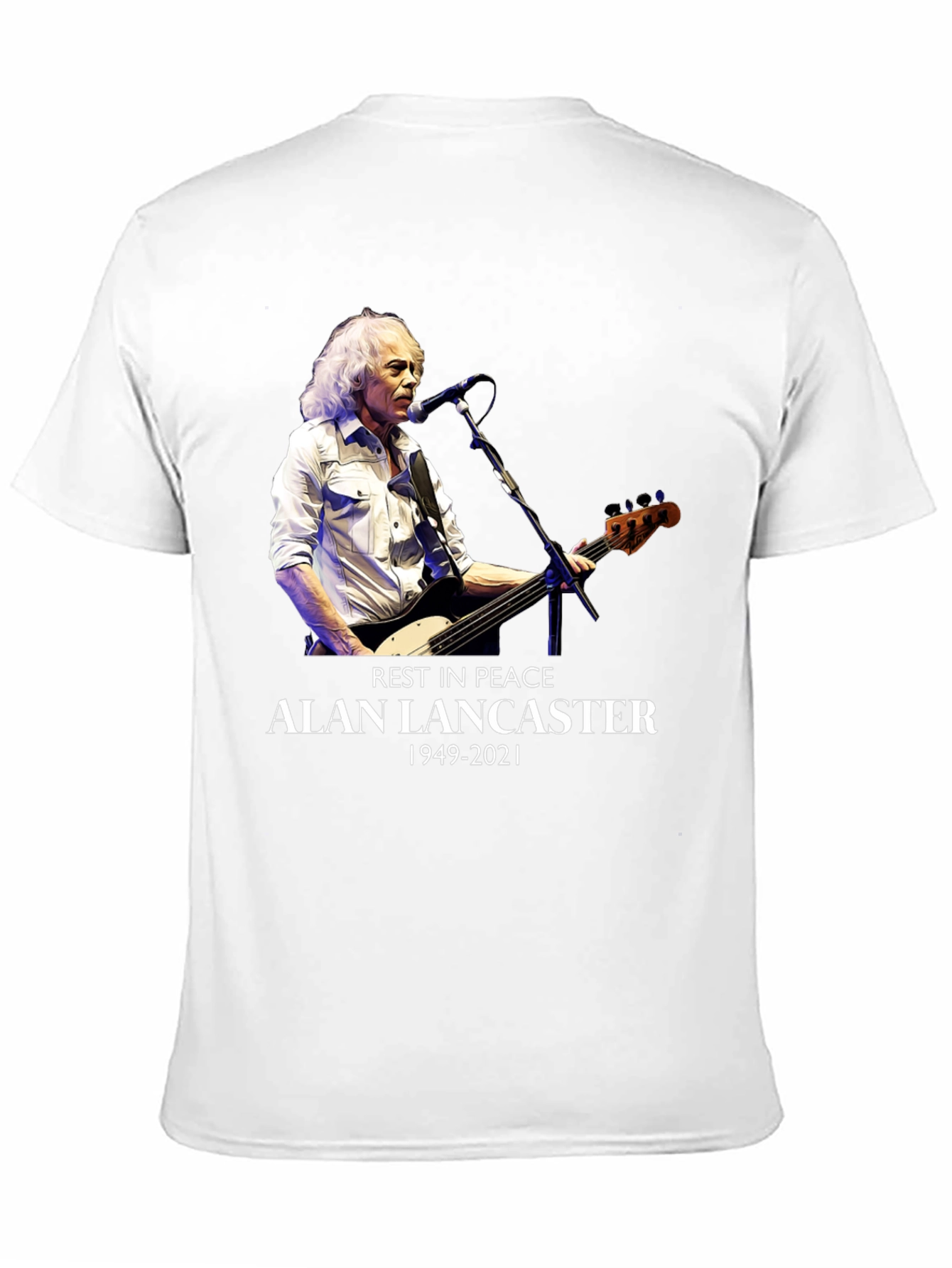 Alan Lancaster Tribute Tee - Rest in Peace 1949-2021
