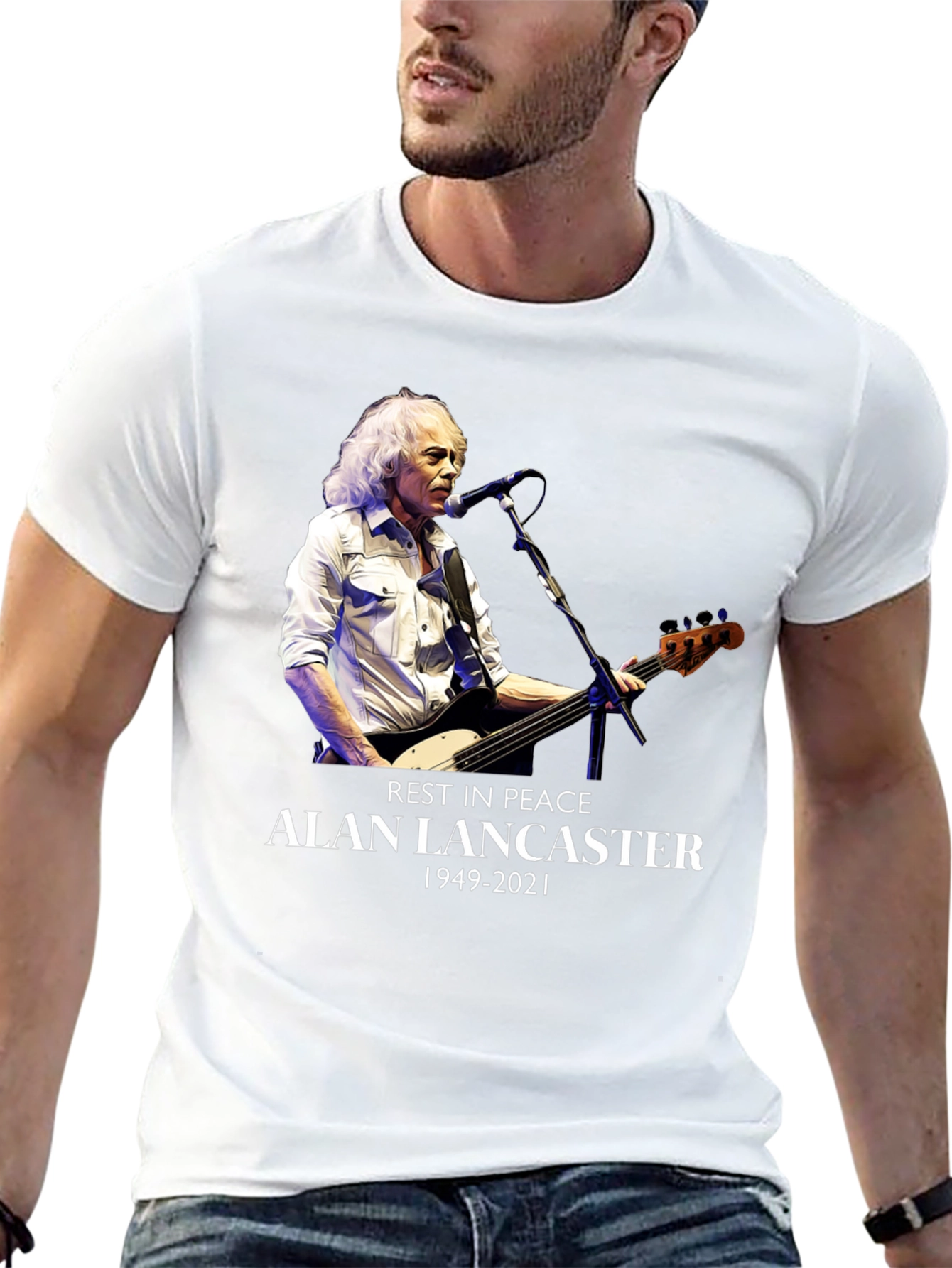 Alan Lancaster Tribute Tee - Rest in Peace 1949-2021