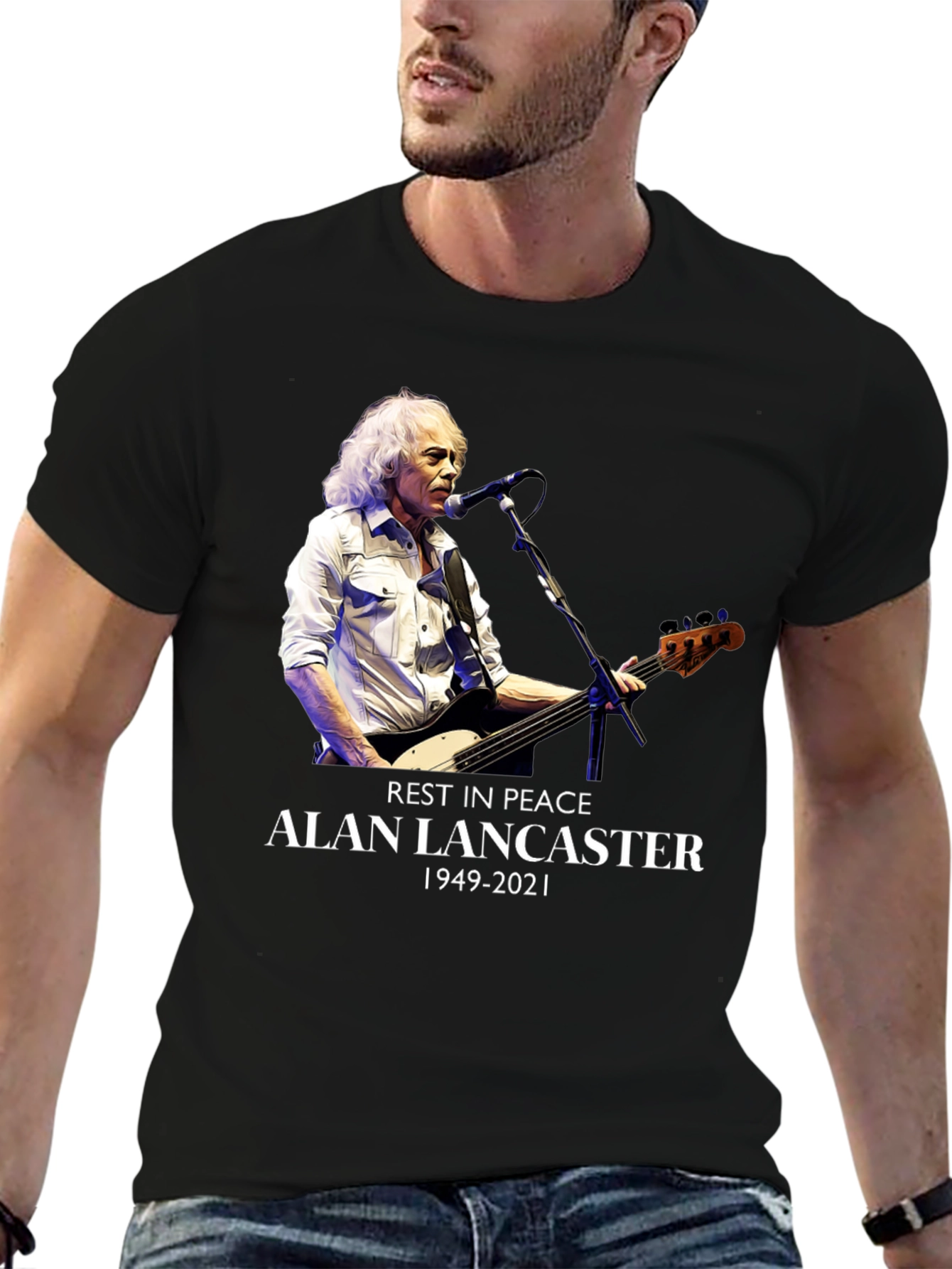 Alan Lancaster Tribute Tee - Rest in Peace 1949-2021