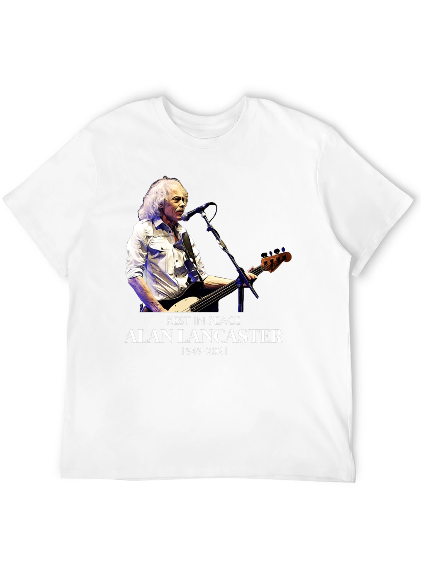 Alan Lancaster Tribute Tee - Rest in Peace 1949-2021