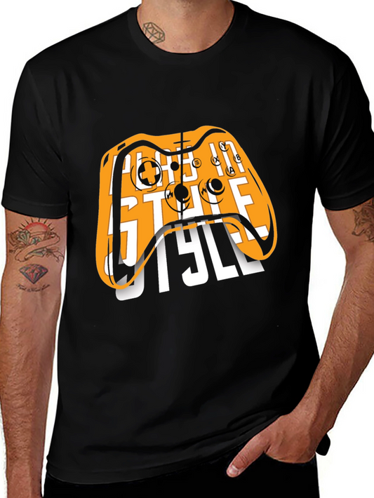Gamer Style Black Graphic Tee