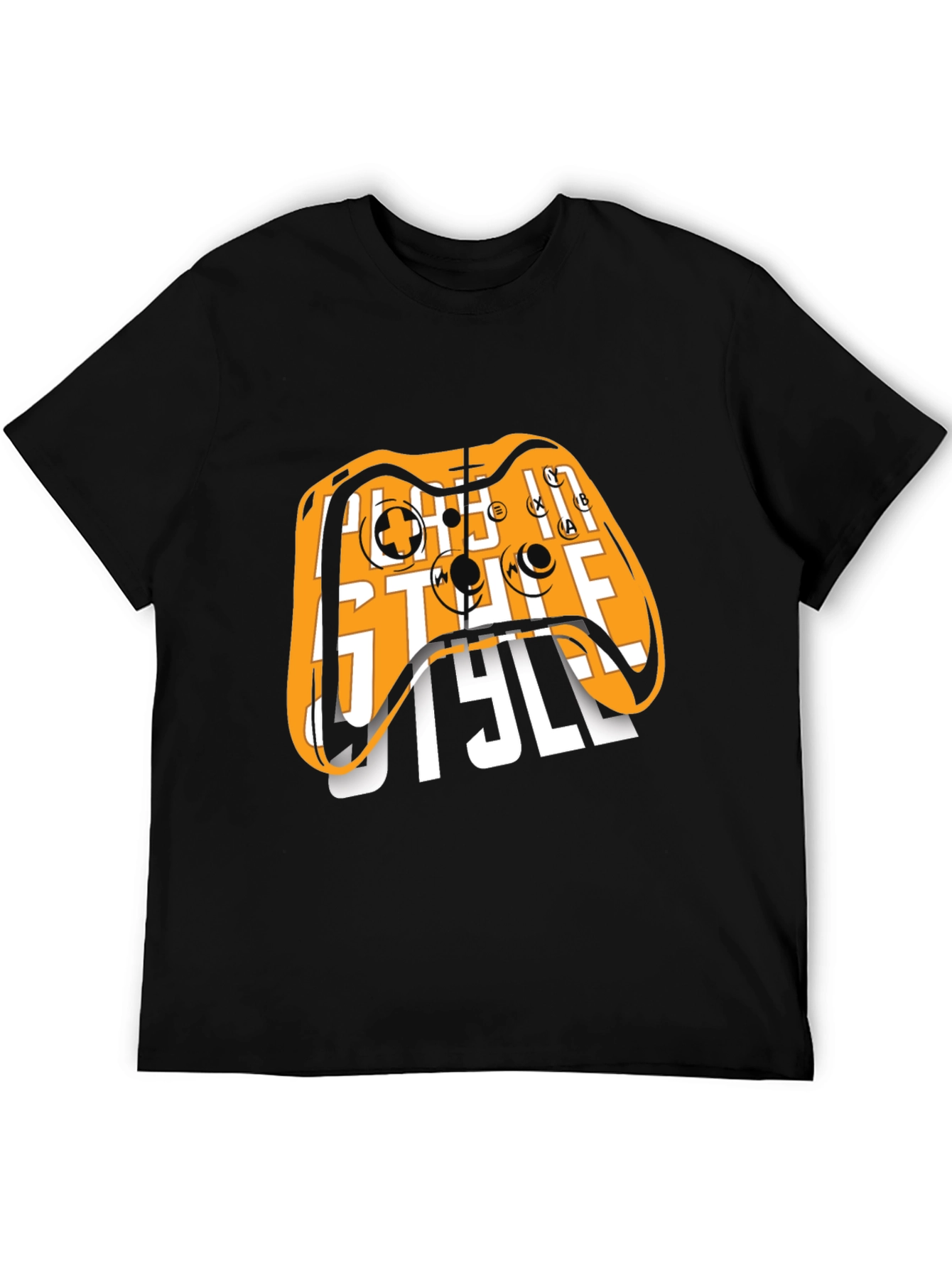 Gamer Style Black Graphic Tee