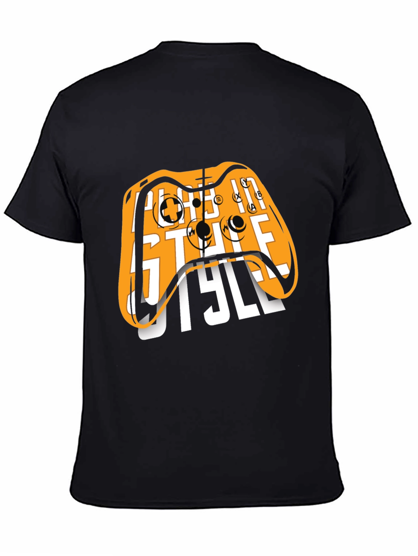 Gamer Style Black Graphic Tee