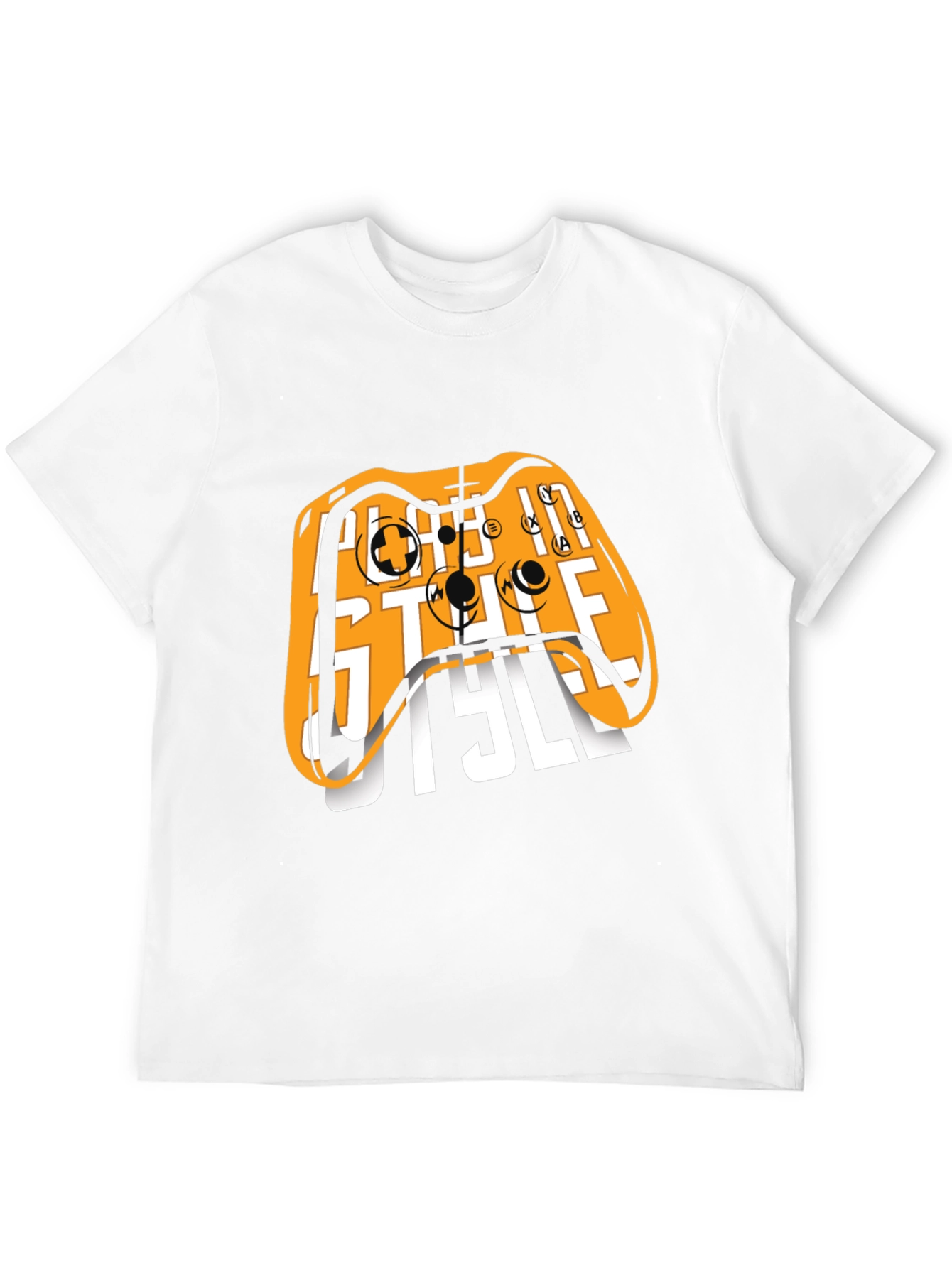 Gamer Style Black Graphic Tee