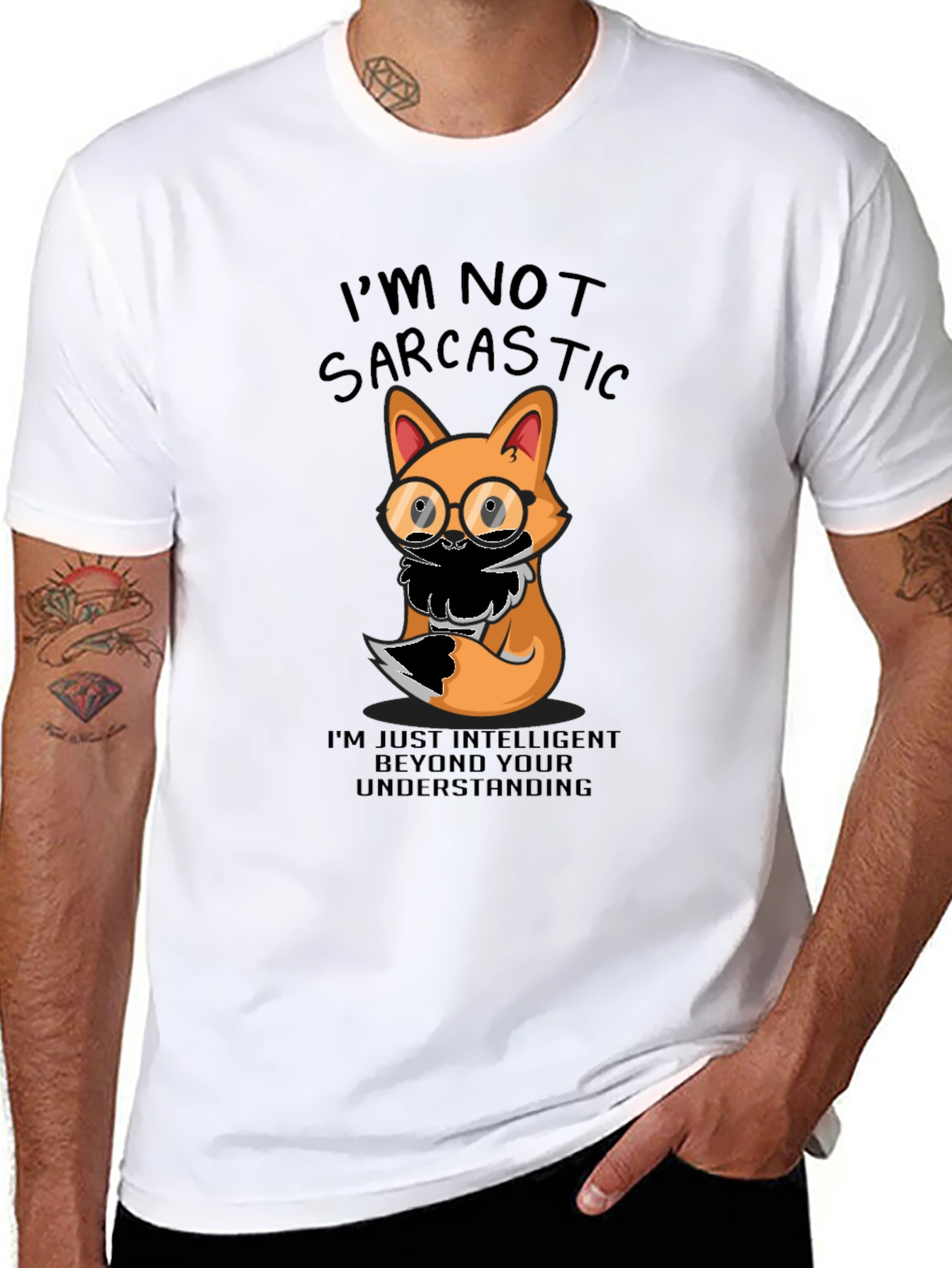 Sarcastic Fox T-Shirt - Intelligent Humor Tee