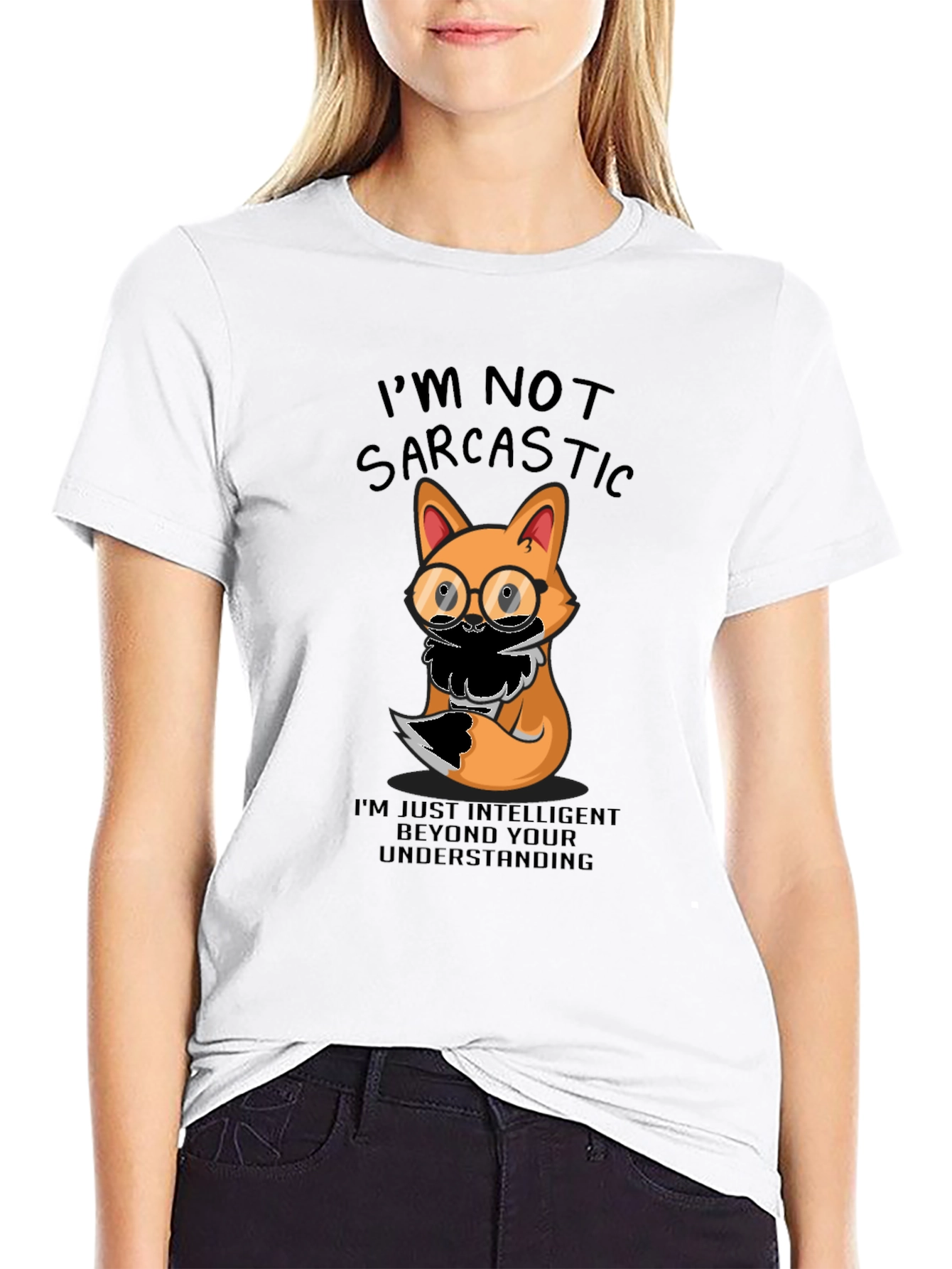 Sarcastic Fox T-Shirt - Intelligent Humor Tee