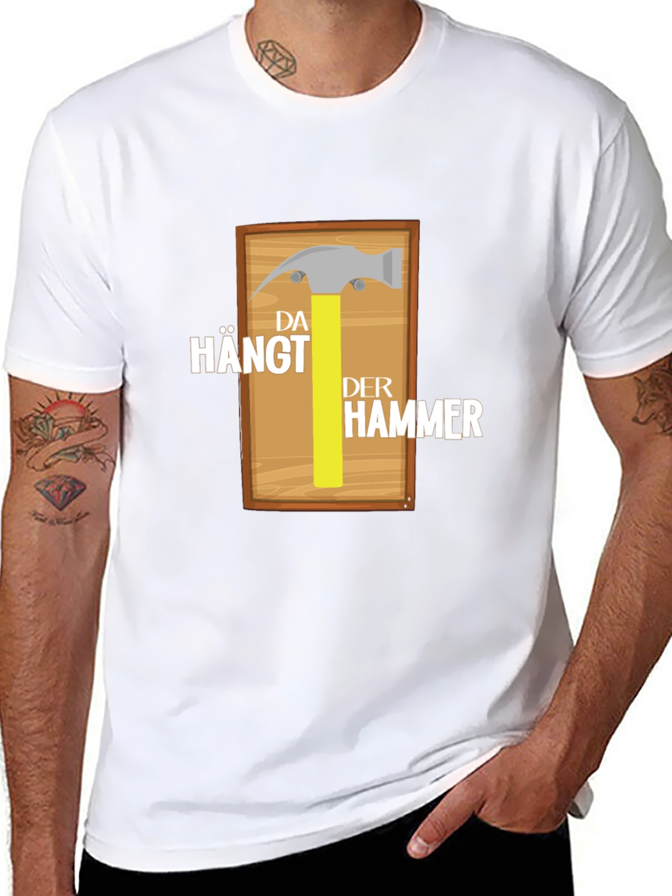 Funny German Da Haengt Der Hammer T-Shirt