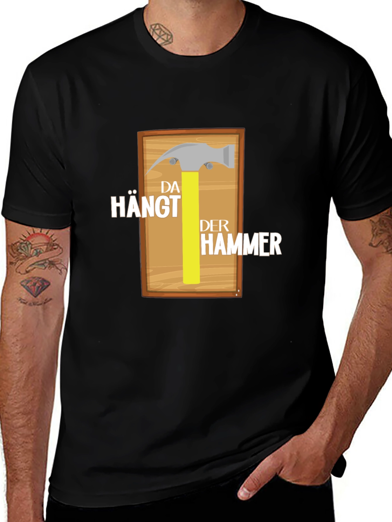 Funny German Da Haengt Der Hammer T-Shirt
