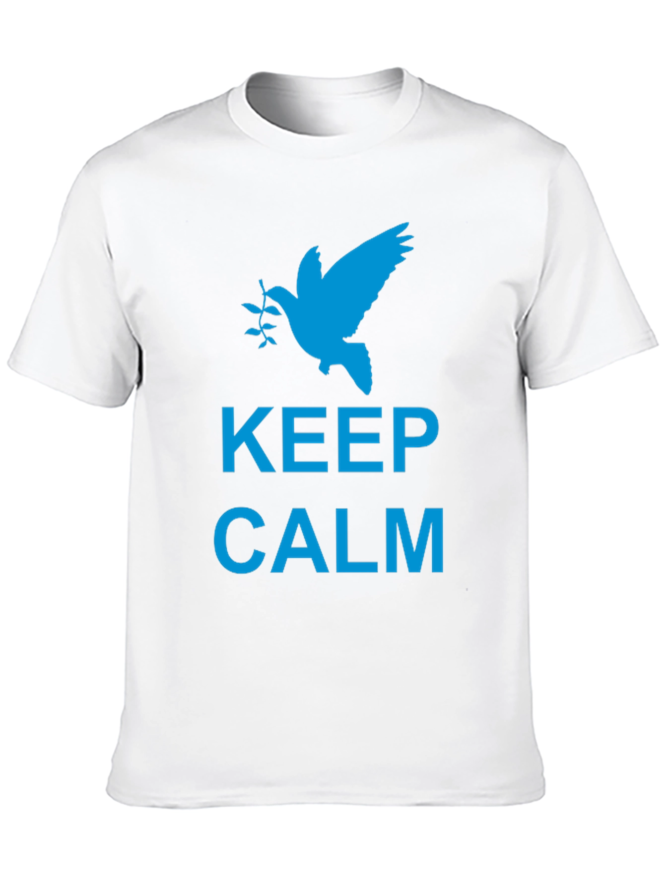 Keep Calm Peace Dove Graphic T-Shirt