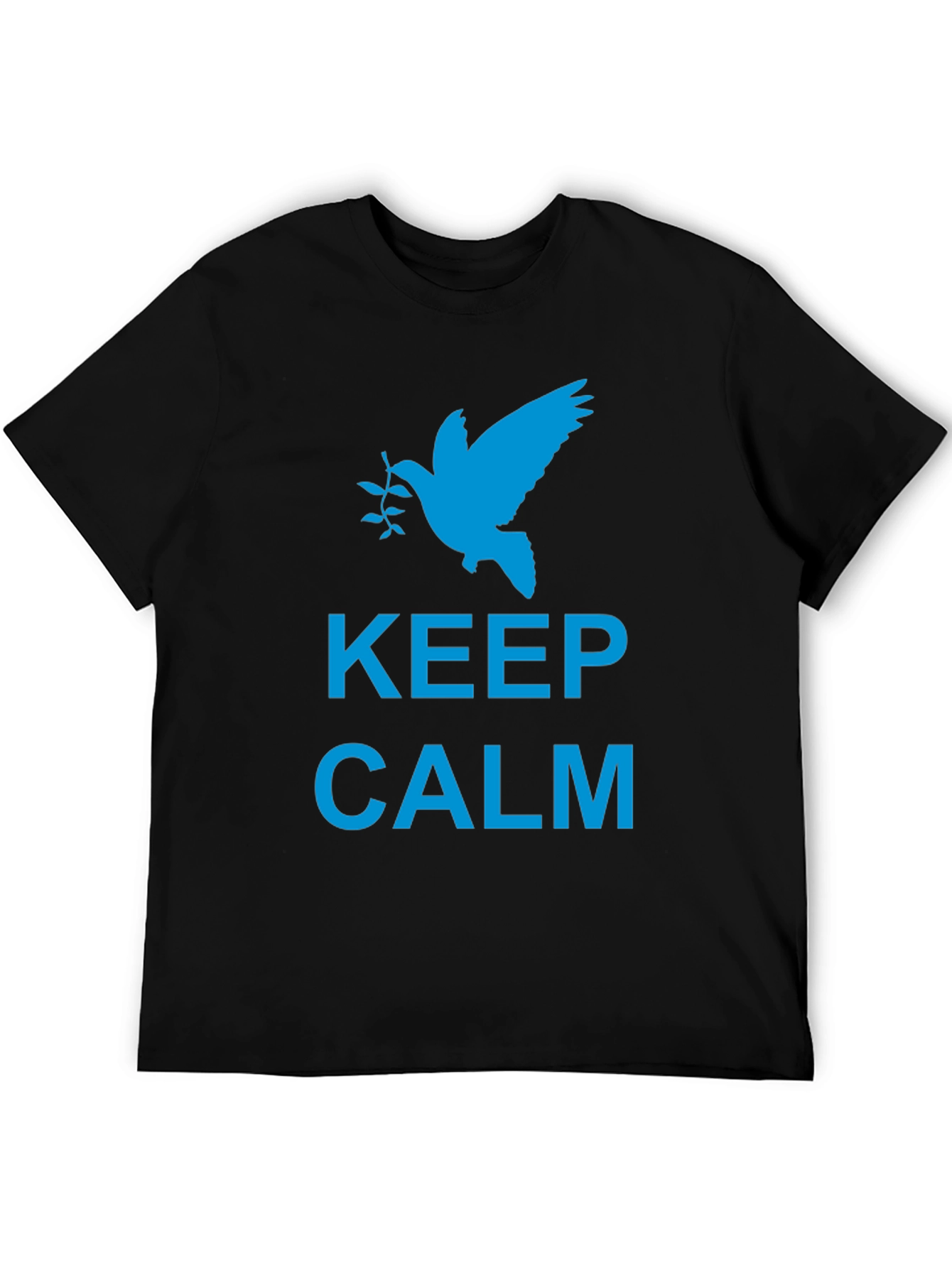 Keep Calm Peace Dove Graphic T-Shirt