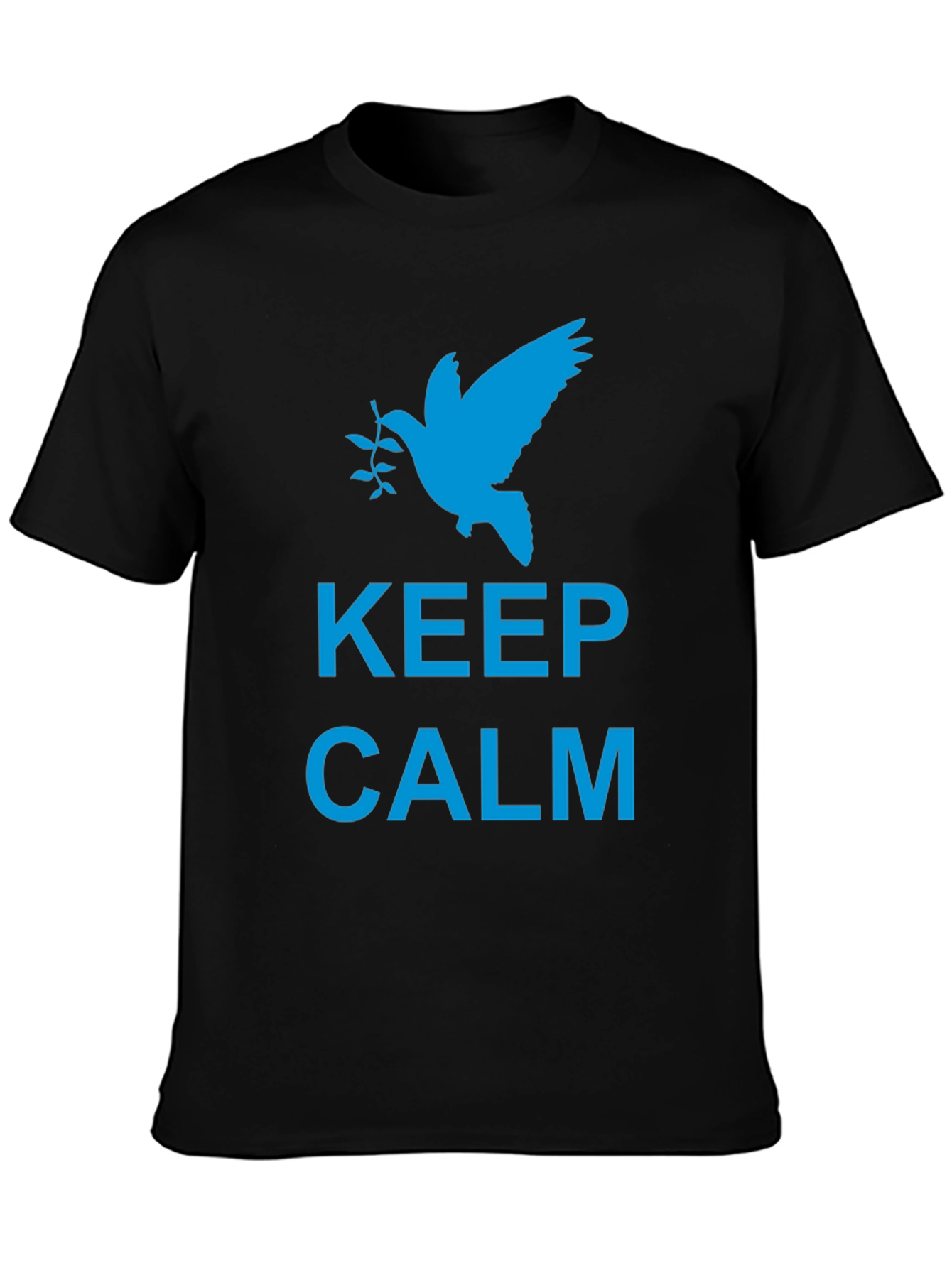 Keep Calm Peace Dove Graphic T-Shirt
