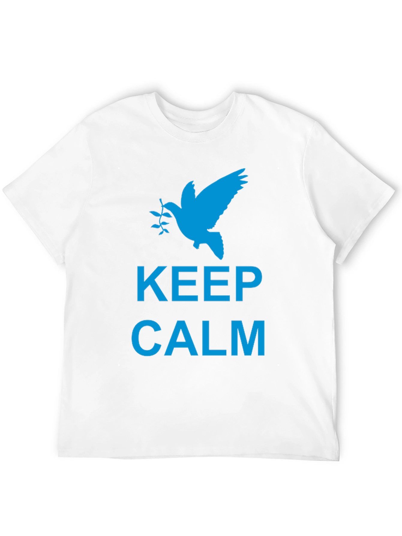 Keep Calm Peace Dove Graphic T-Shirt