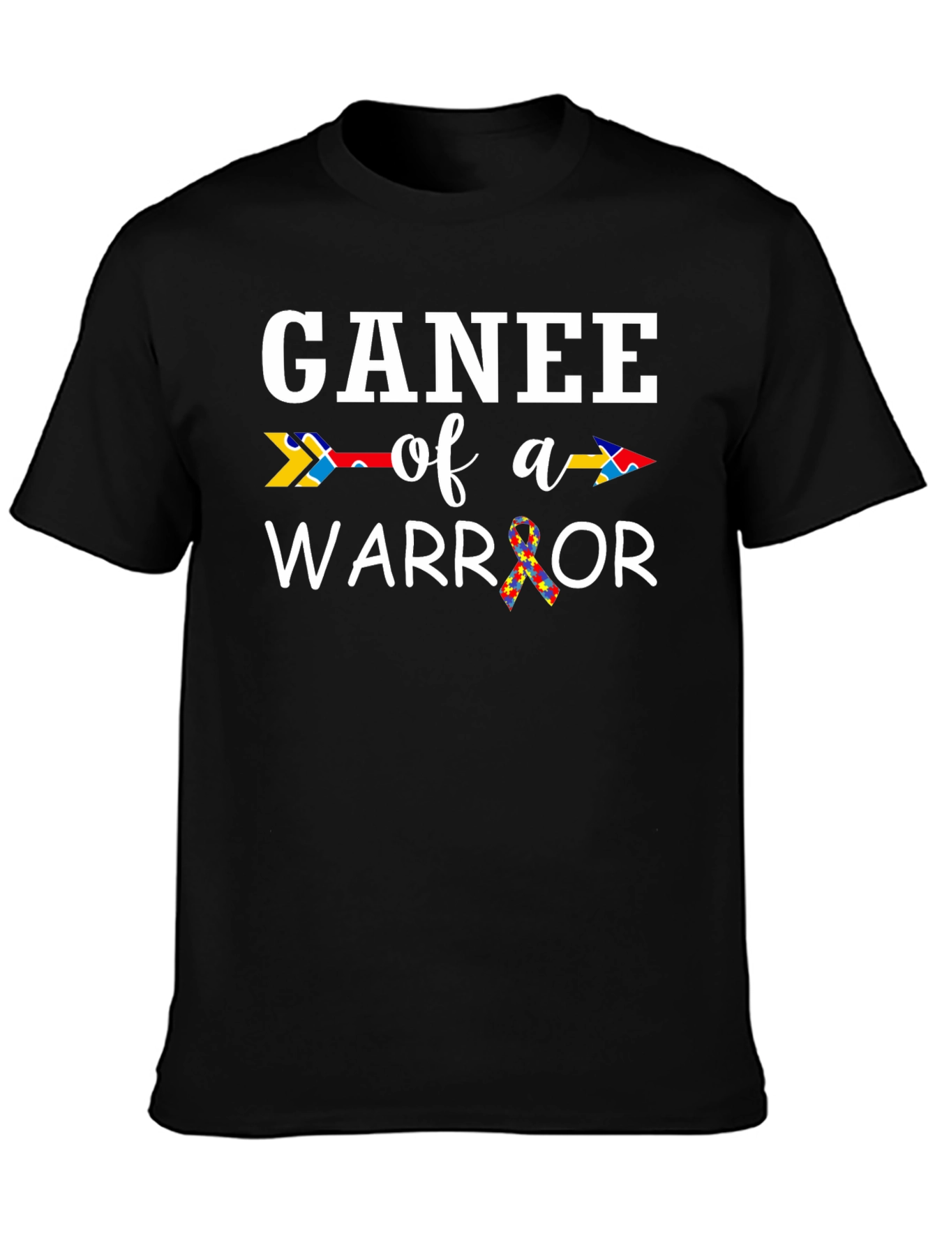 Ganee of a Warrior Autism Awareness T-Shirt