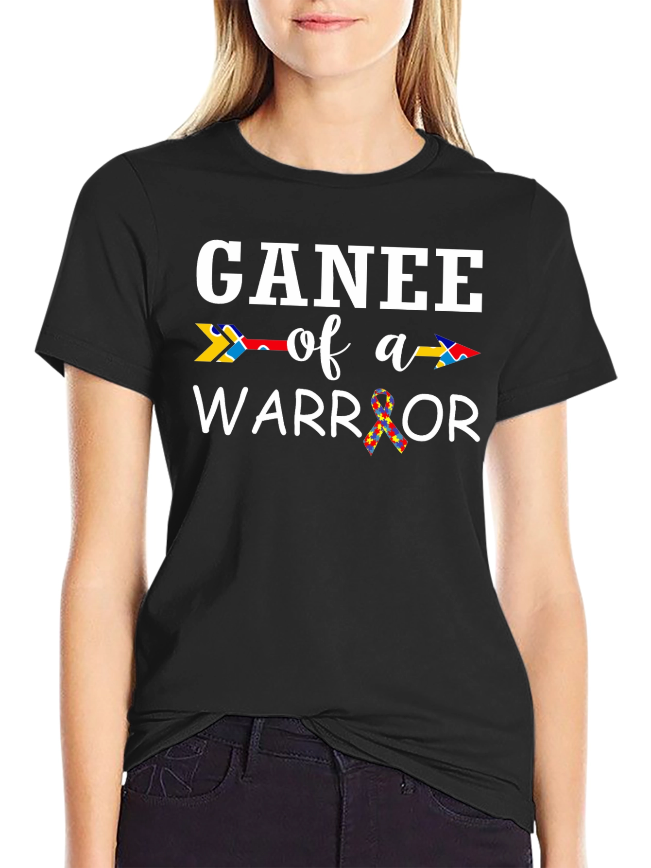 Ganee of a Warrior Autism Awareness T-Shirt