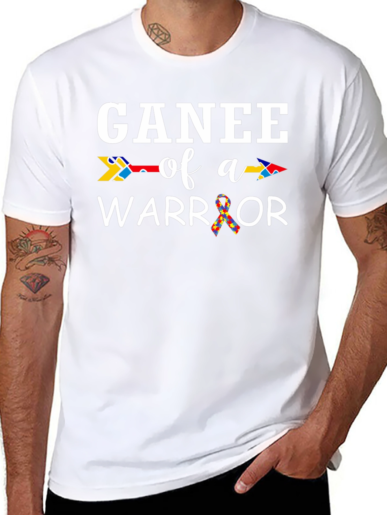 Ganee of a Warrior Autism Awareness T-Shirt