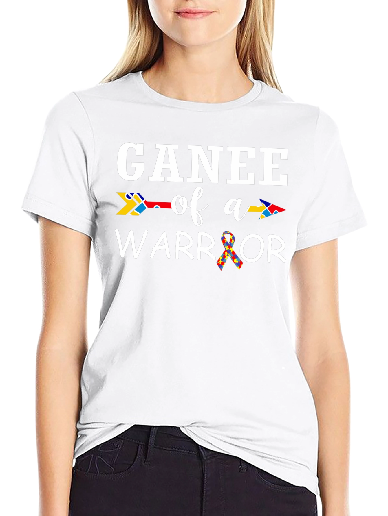 Ganee of a Warrior Autism Awareness T-Shirt