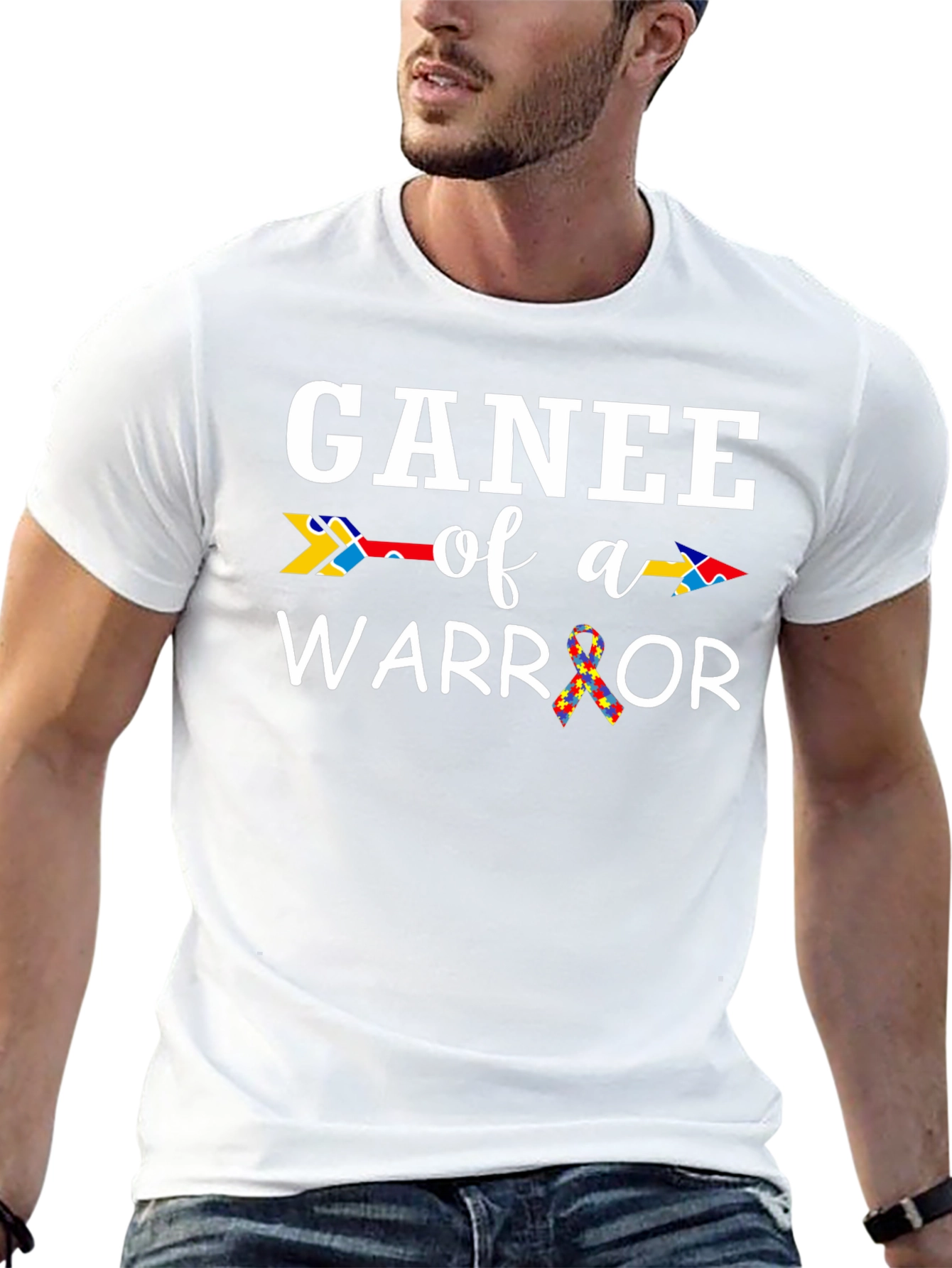 Ganee of a Warrior Autism Awareness T-Shirt