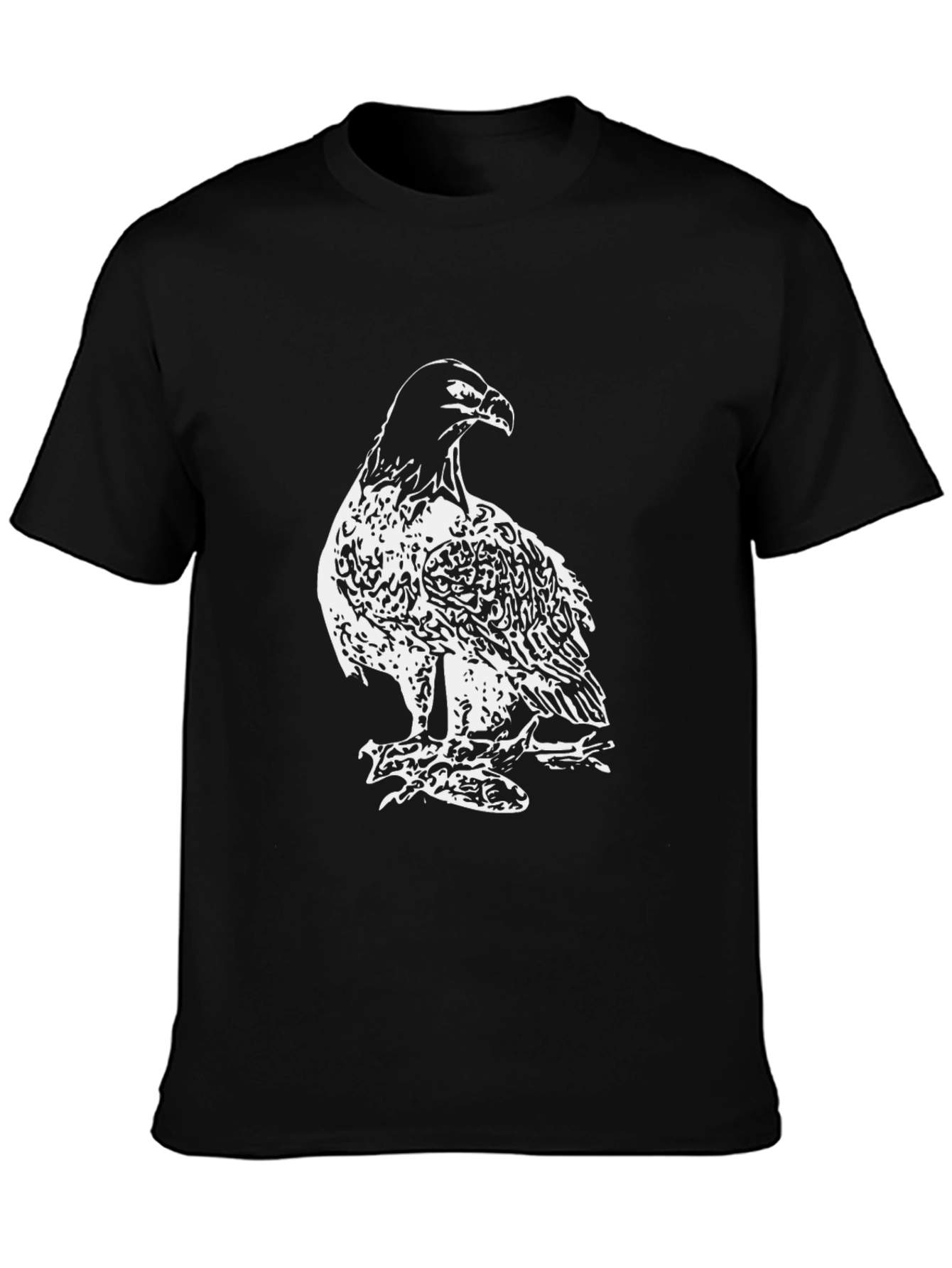 Black Eagle Graphic Tee - Mens Fashion