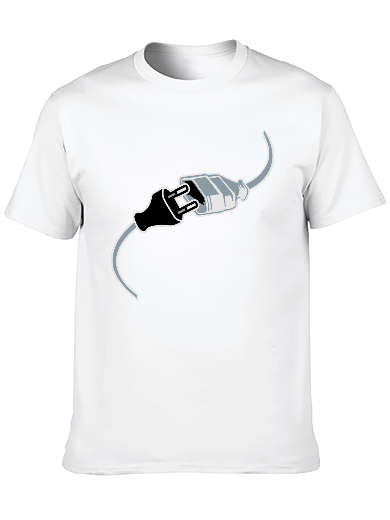 Connected Humor Graphic Tee - Funny Black T-Shirt