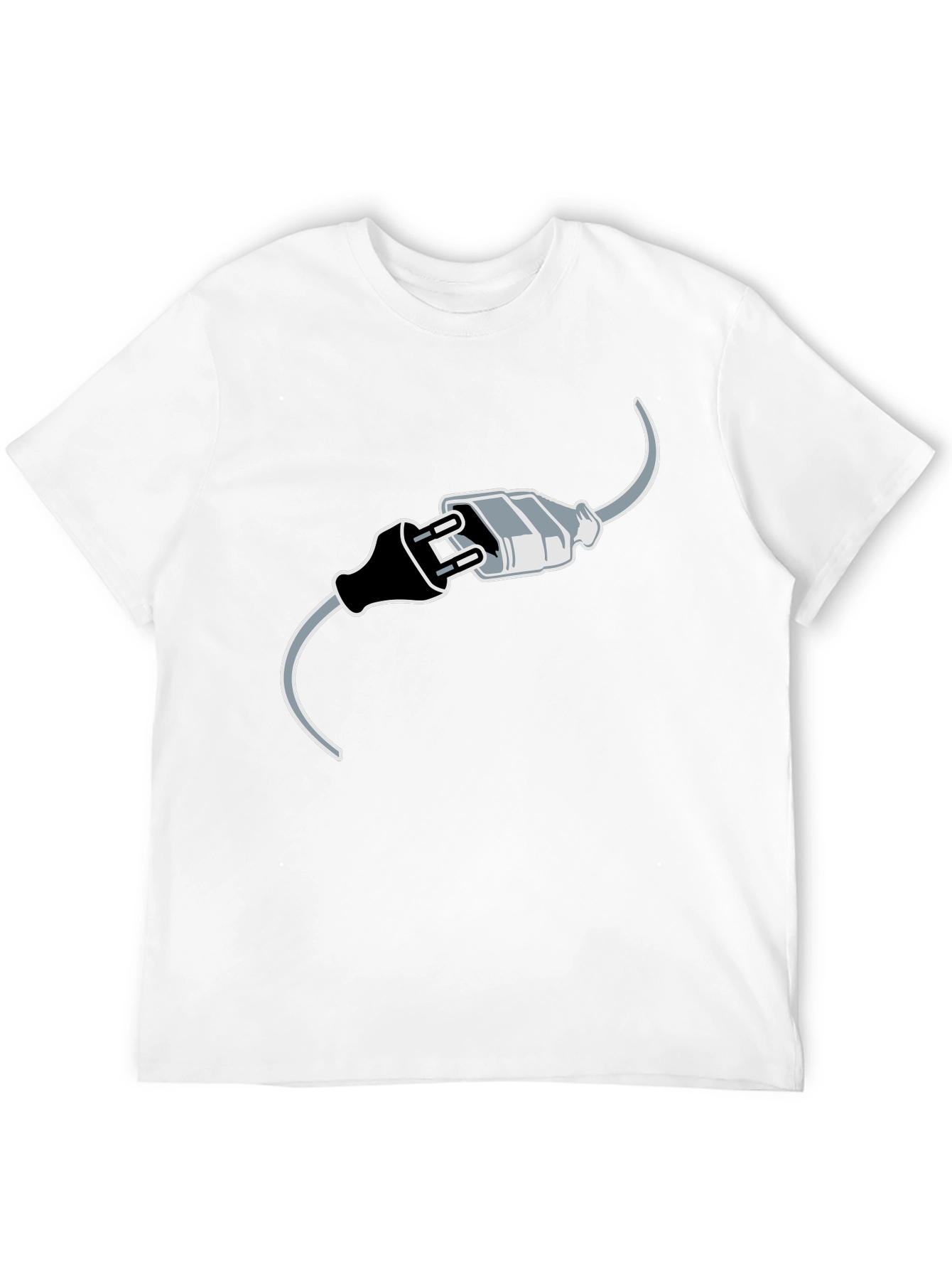 Connected Humor Graphic Tee - Funny Black T-Shirt