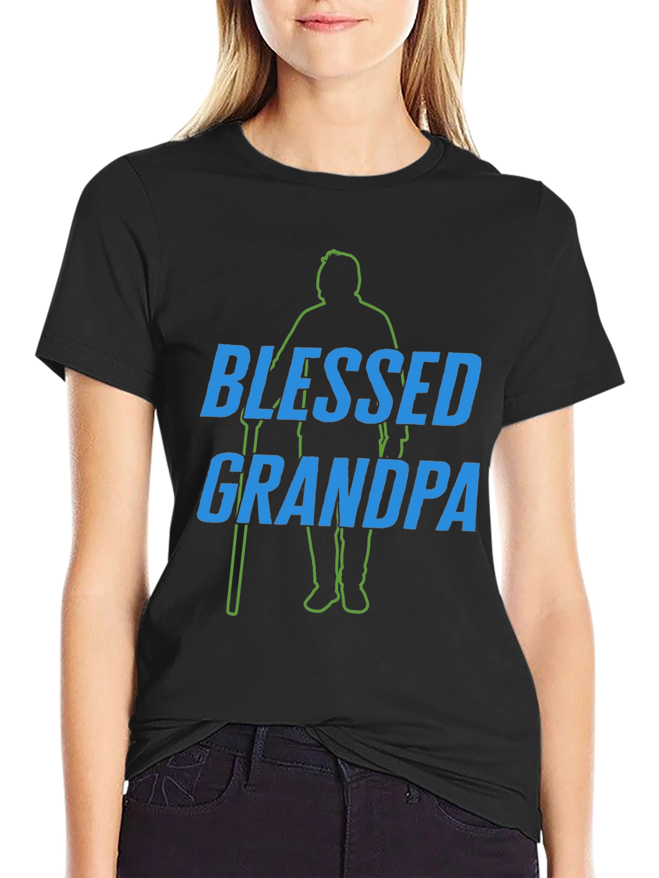Blessed Grandpa T-Shirt - Stylish Grandparent Apparel