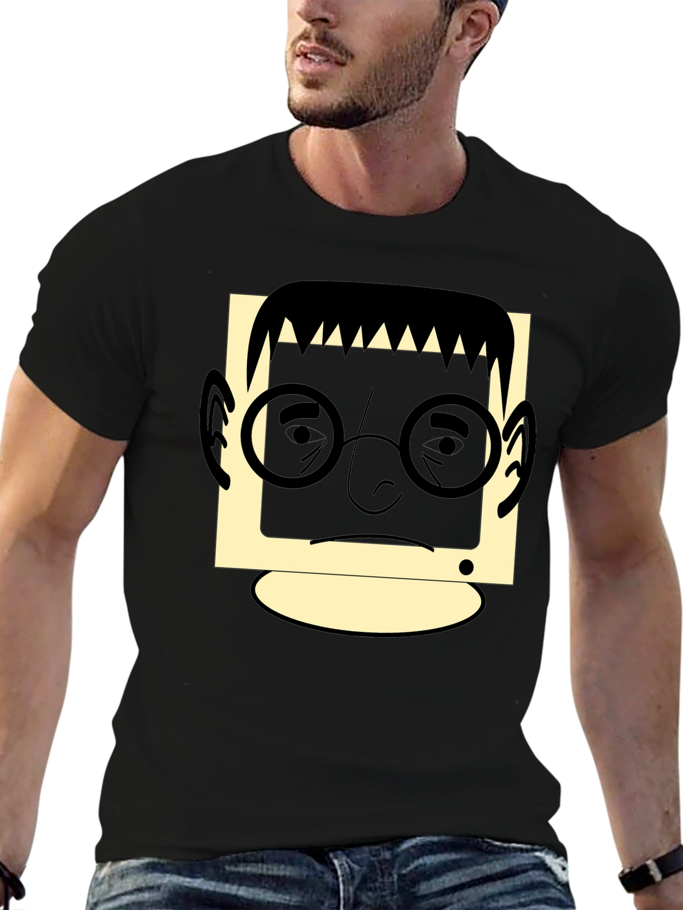 Retro Geek T-Shirt - Black