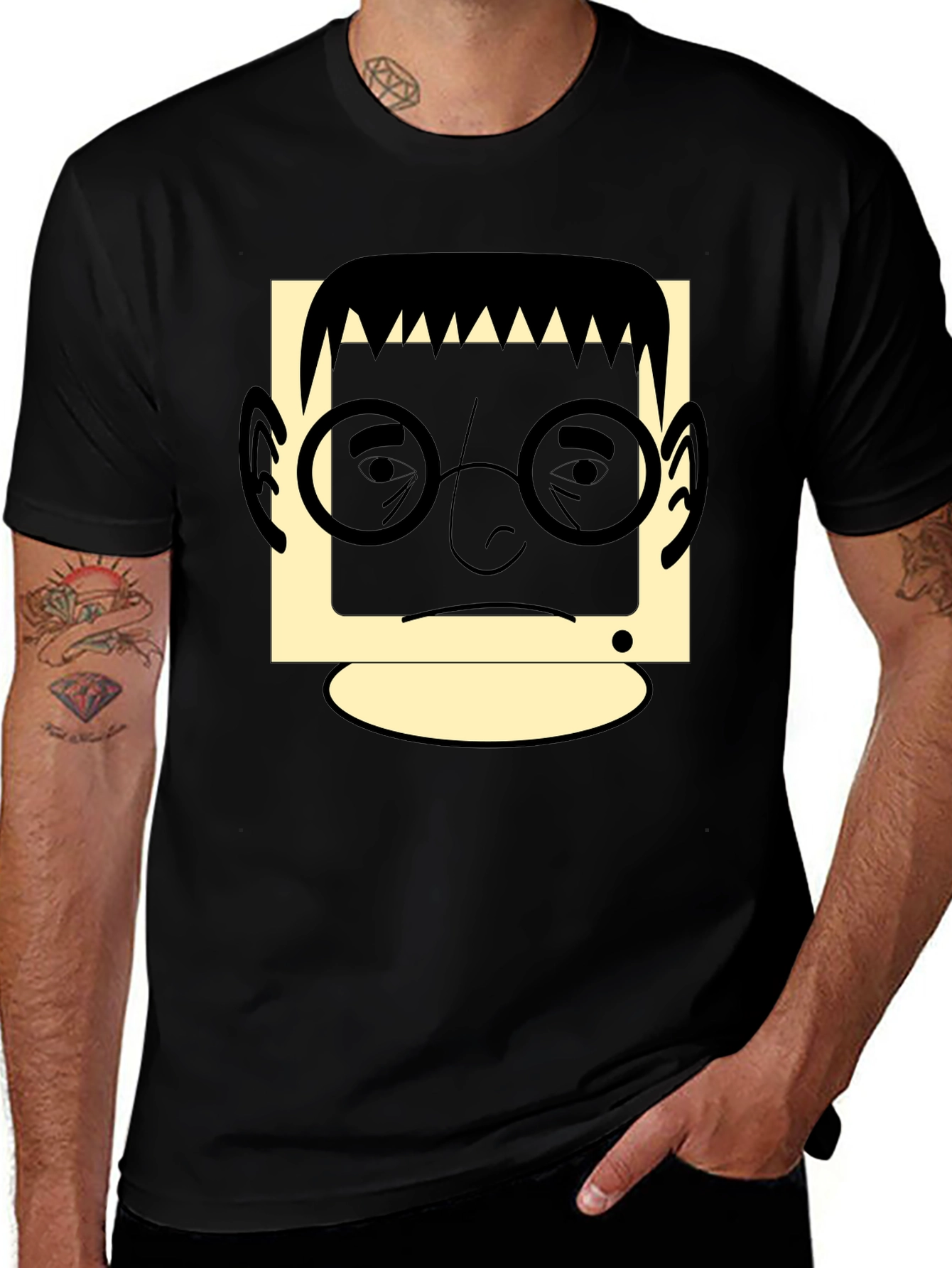 Retro Geek T-Shirt - Black