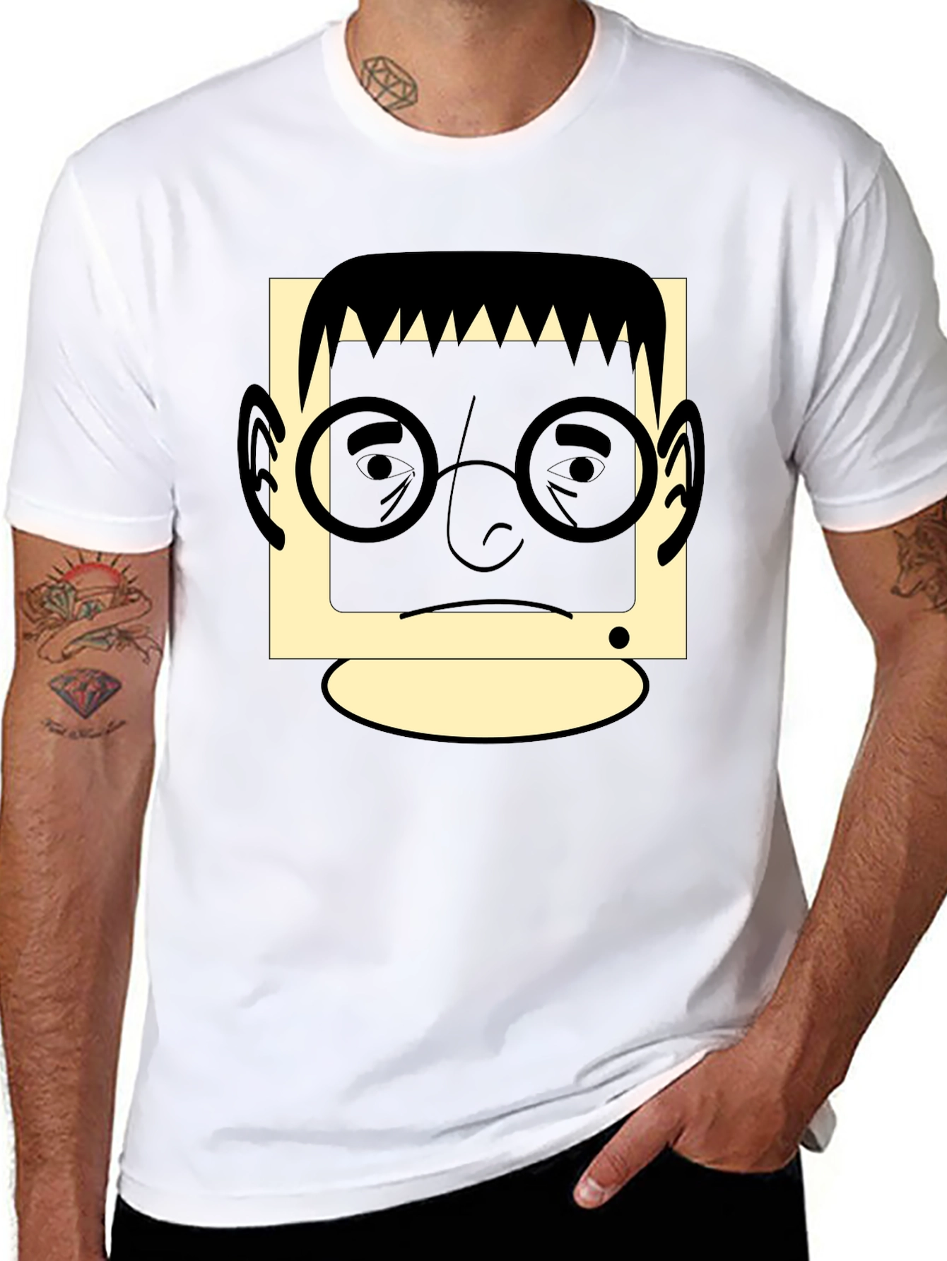 Retro Geek T-Shirt - Black