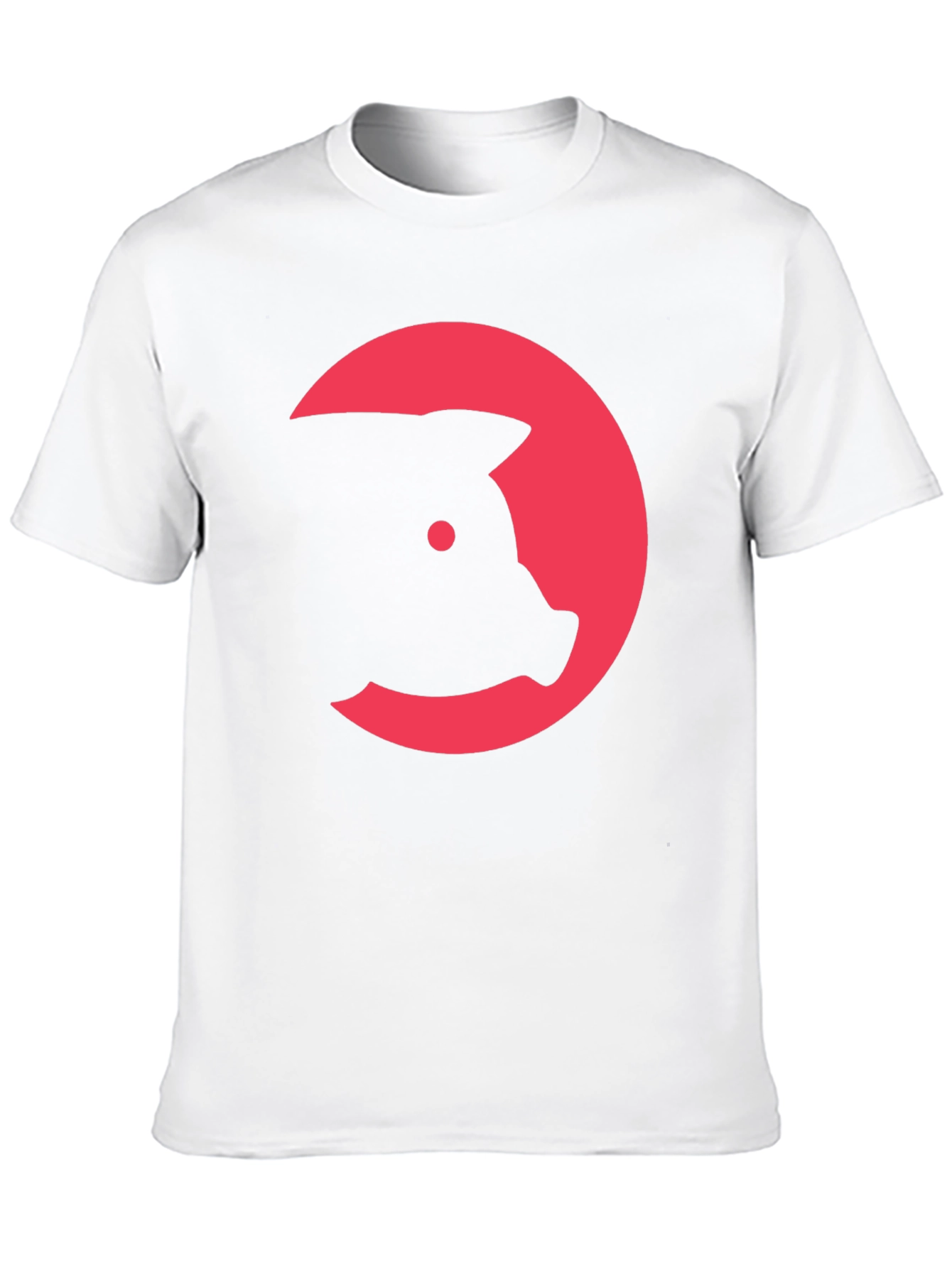 Black Pig Head Graphic Tee