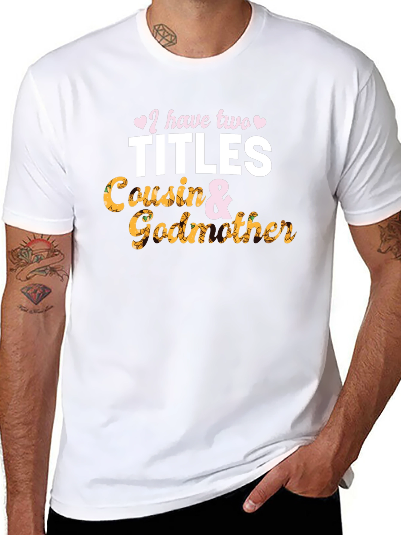 Cousin & Godmother Black Graphic Tee