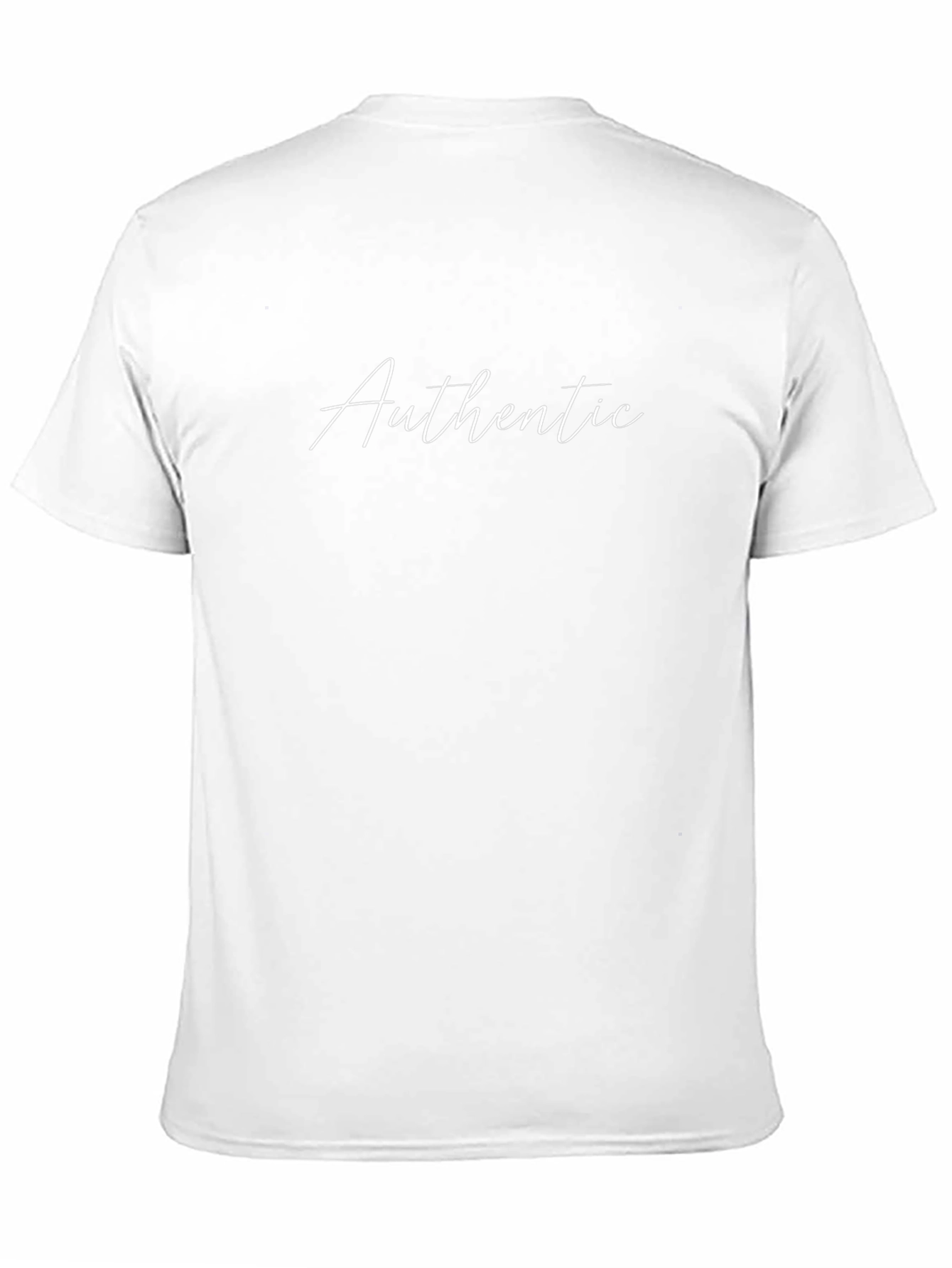 Authentic Script Black T-Shirt - Mens